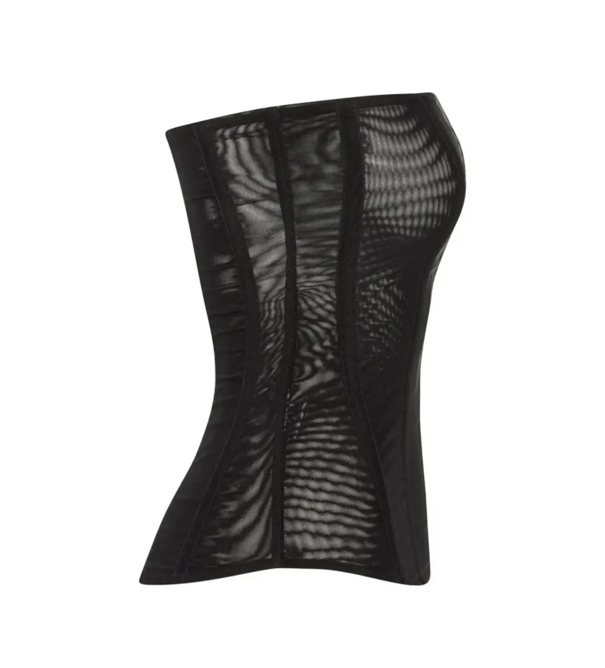 Leau White Muse Mesh Corset Top in Black Size AU 12 - Image 5