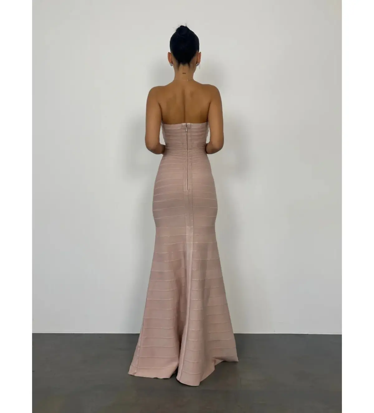 Herve Leger Sara Gown Blush Size S / AU 8 - Image 3