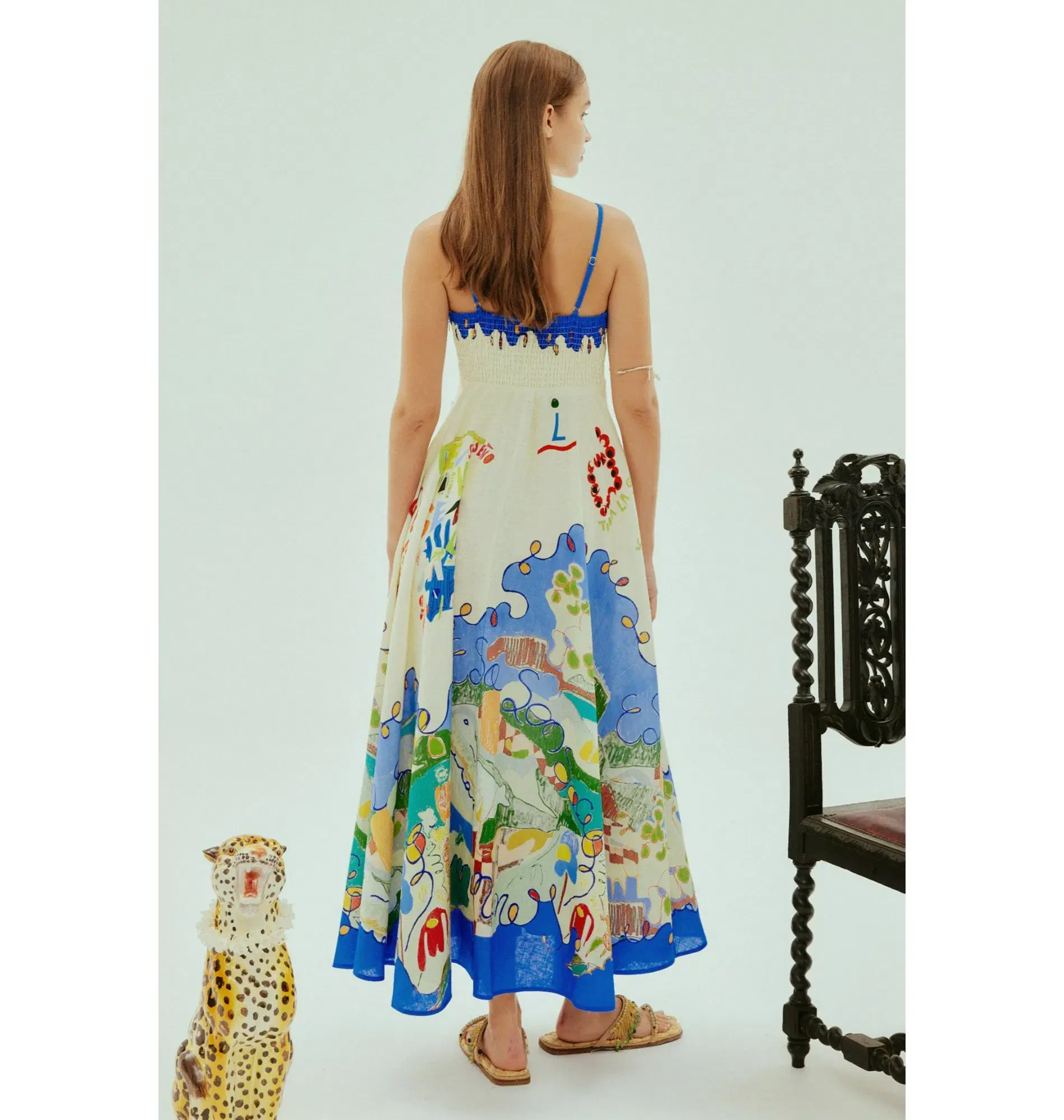 Alemais Nadia Sundress Print Size AU 10 - Image 4