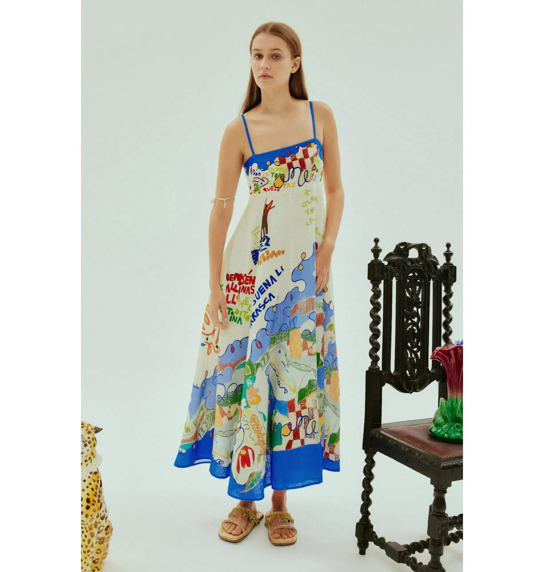 Alemais Nadia Sundress Print Size AU 10 - Image 1