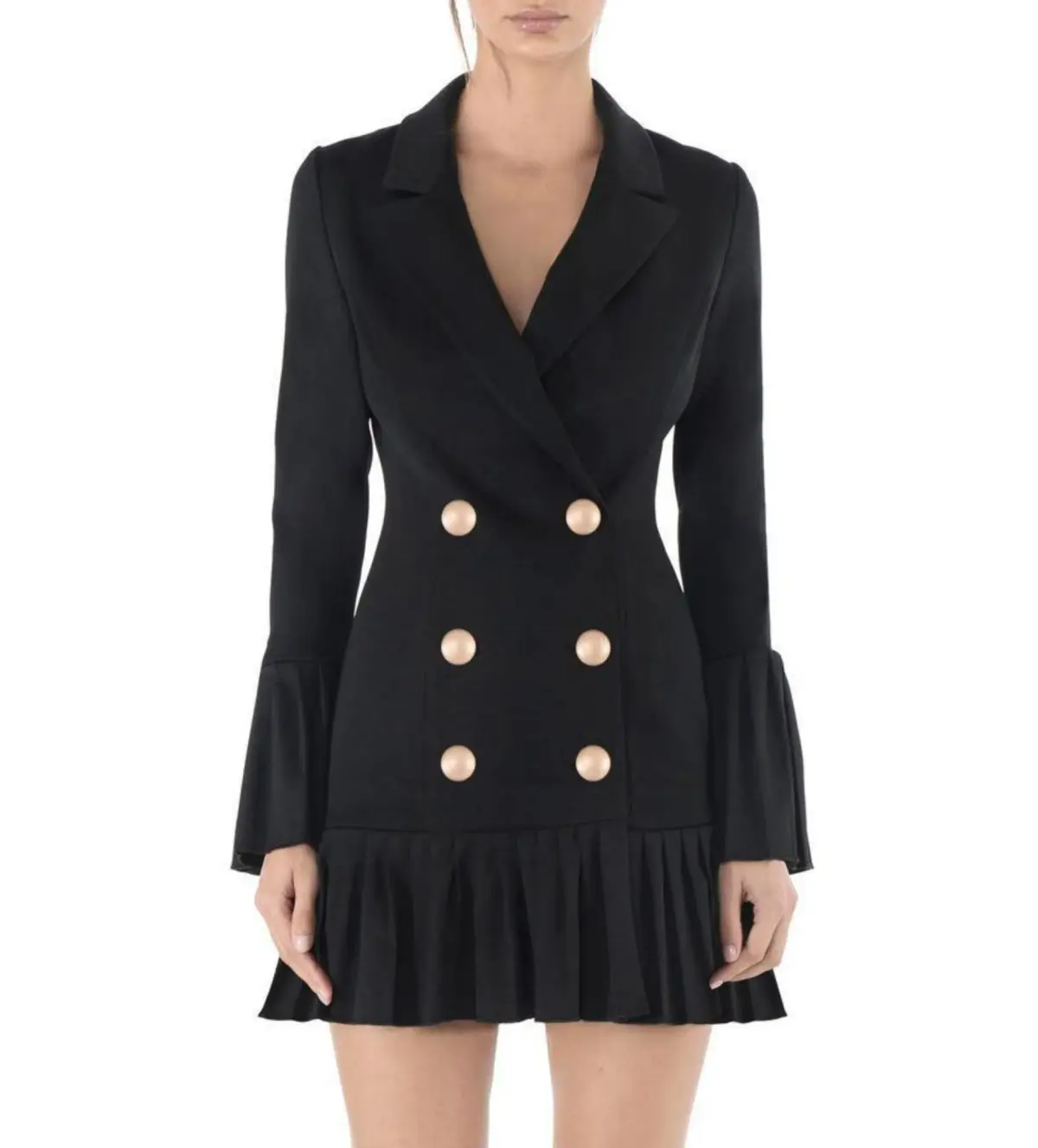 Misha Jordie Blazer Mini Dress Black Size AU 8  - Image 4