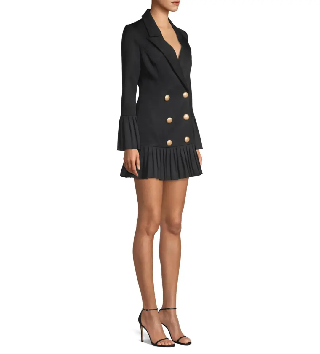 Misha Jordie Blazer Mini Dress Black Size AU 8  for rent on The Volte - main image