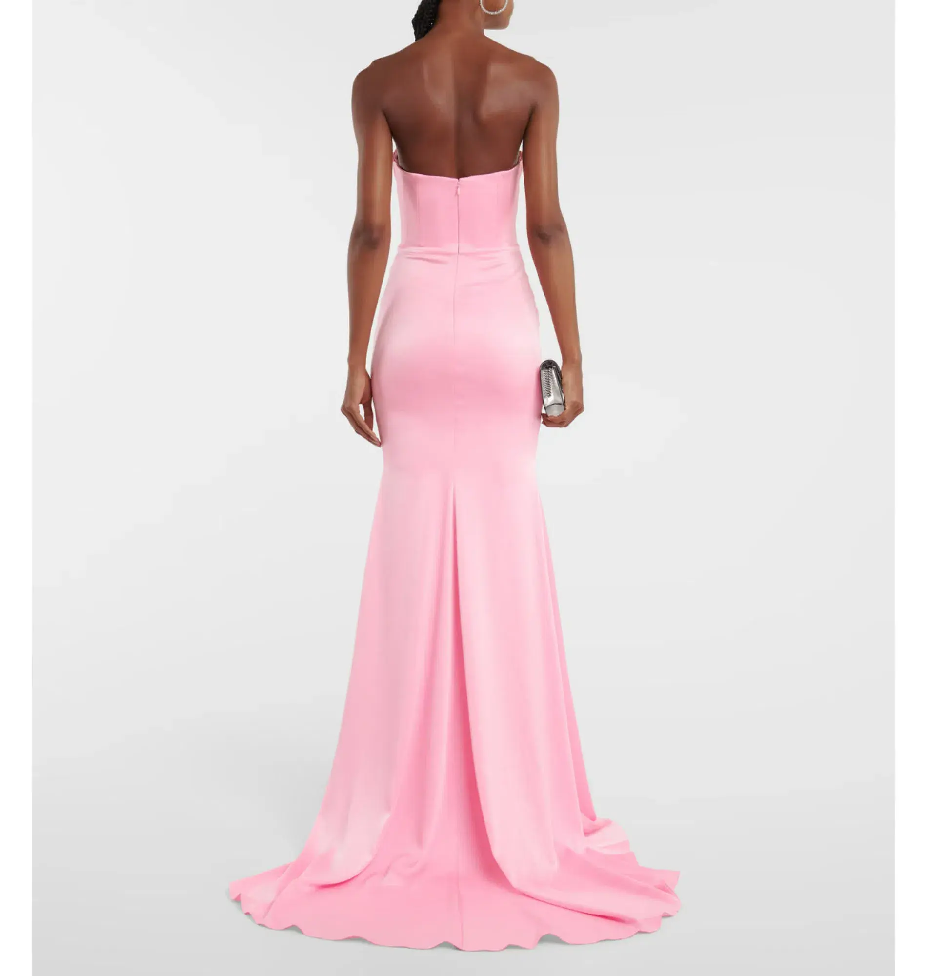 Alex Perry Barkley Strapless Gown Pink Size AU 6 - Image 3
