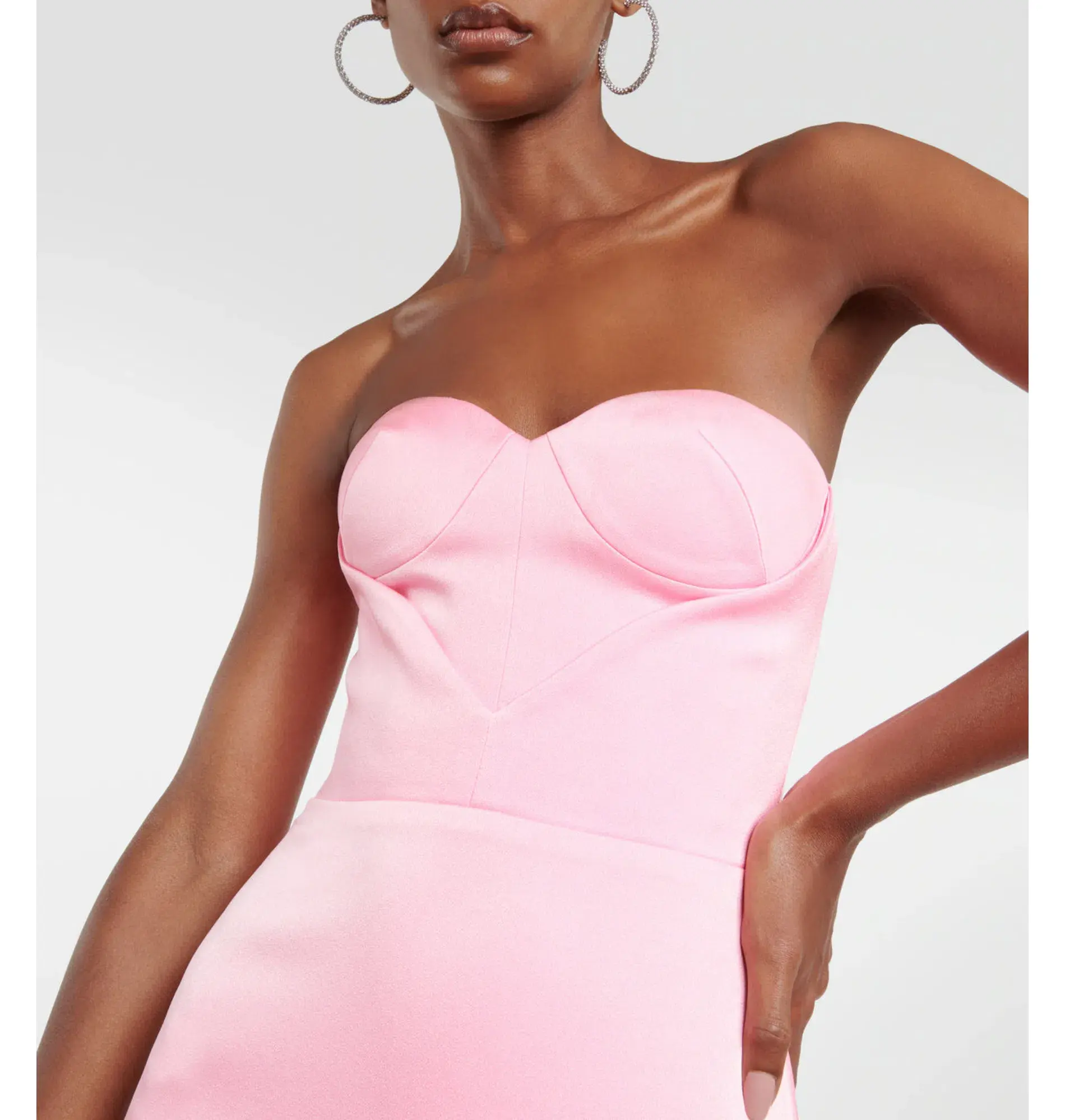 Alex Perry Barkley Strapless Gown Pink Size AU 6 - Image 2