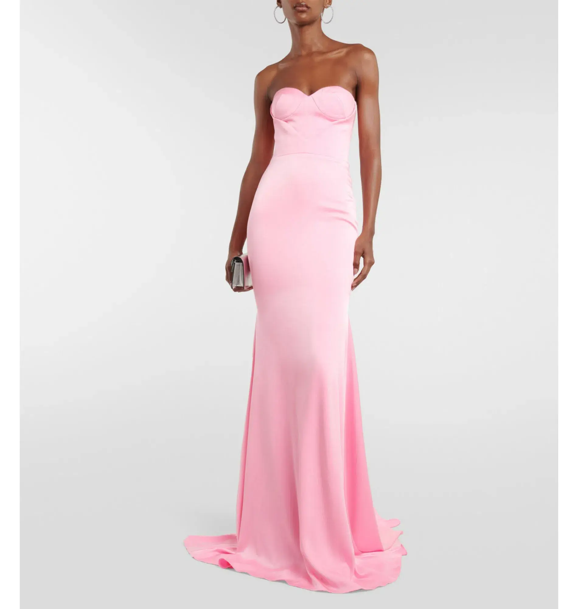 Alex Perry Barkley Strapless Gown Pink Size AU 6 - Image 1