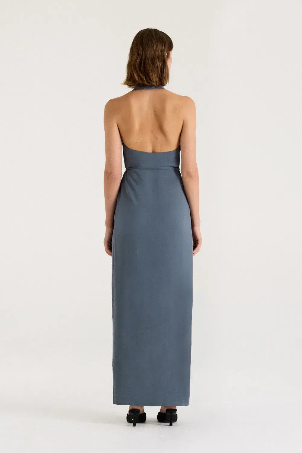 Henne Vida Slate Dress Maxi Size AU 6 - Image 4