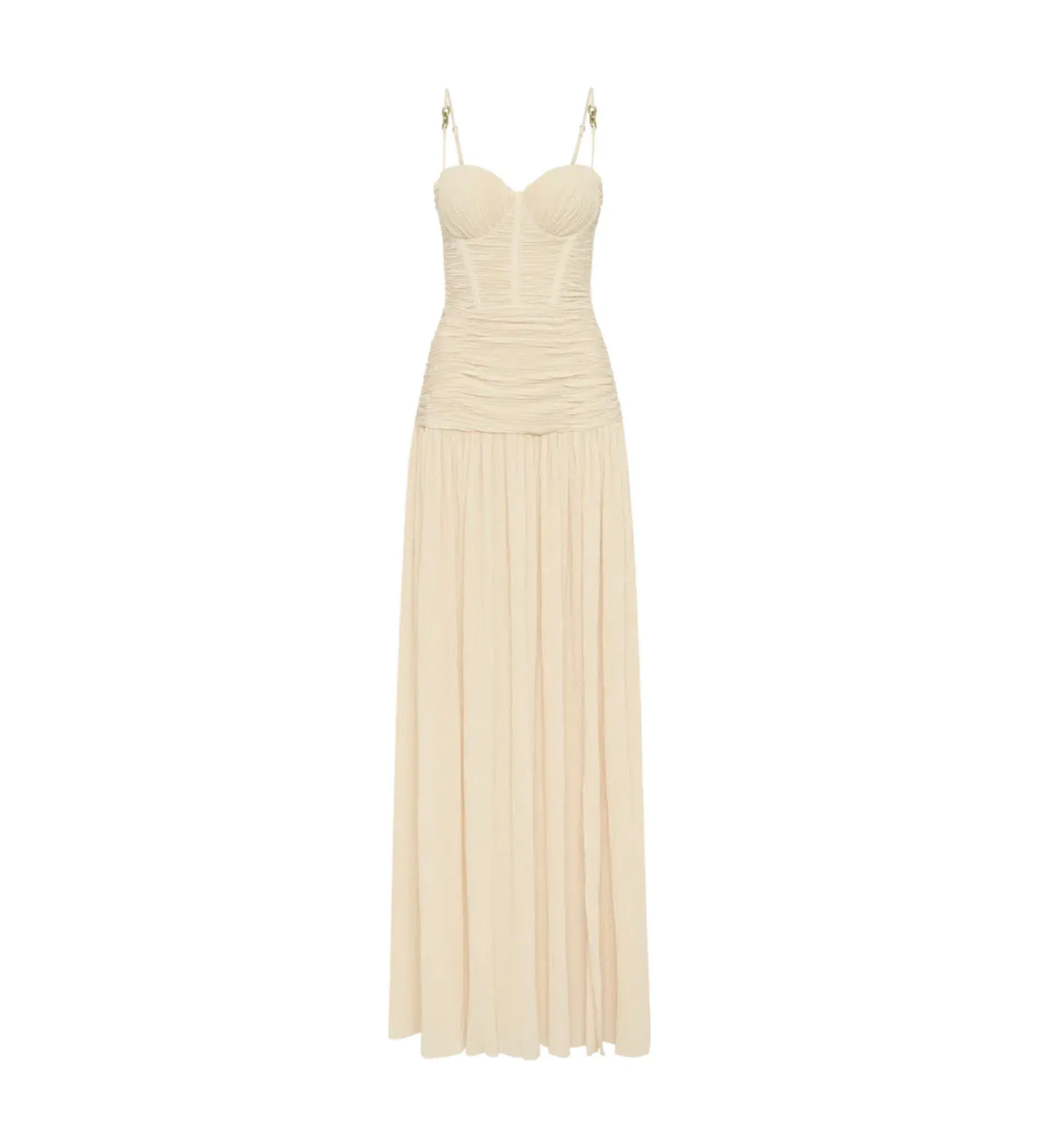 Manning Cartell Double Time Pleat Maxi Dress Nougat Size M/AU 10 - Image 8