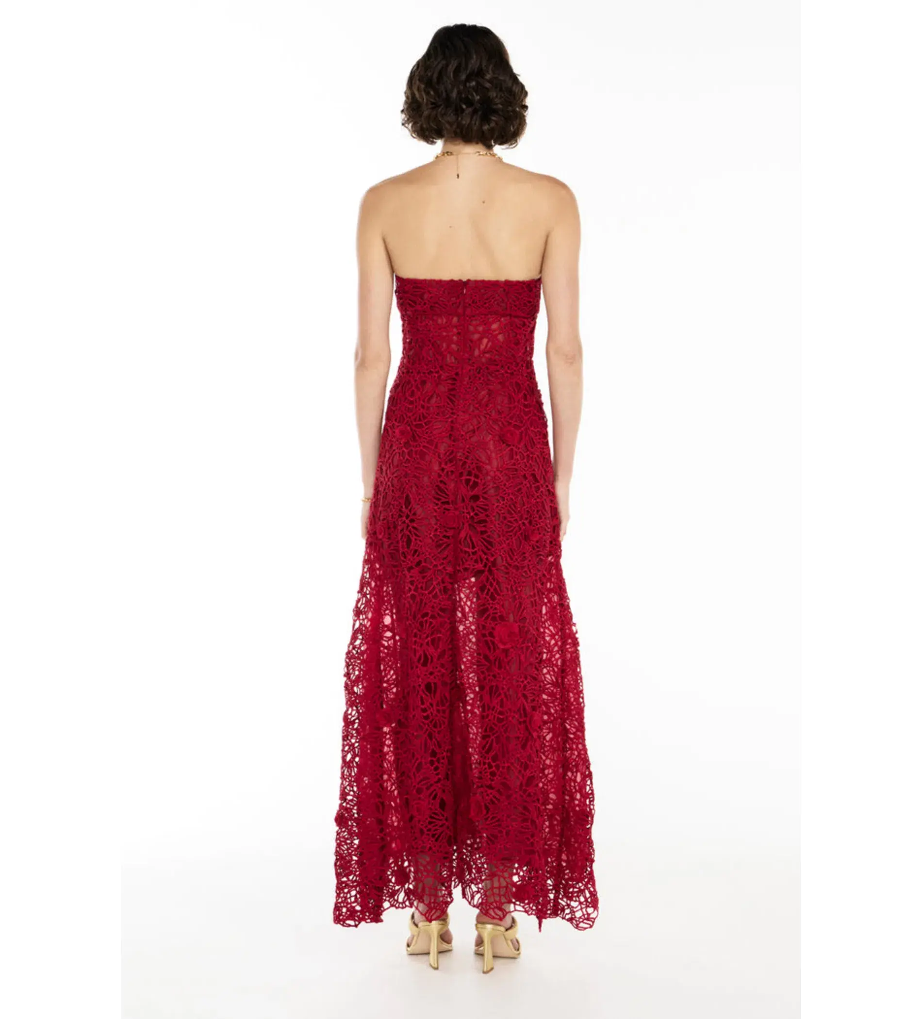 Manning Cartell Tea Ceremony Maxi Dress  Ruby Red Size 10 - Image 2