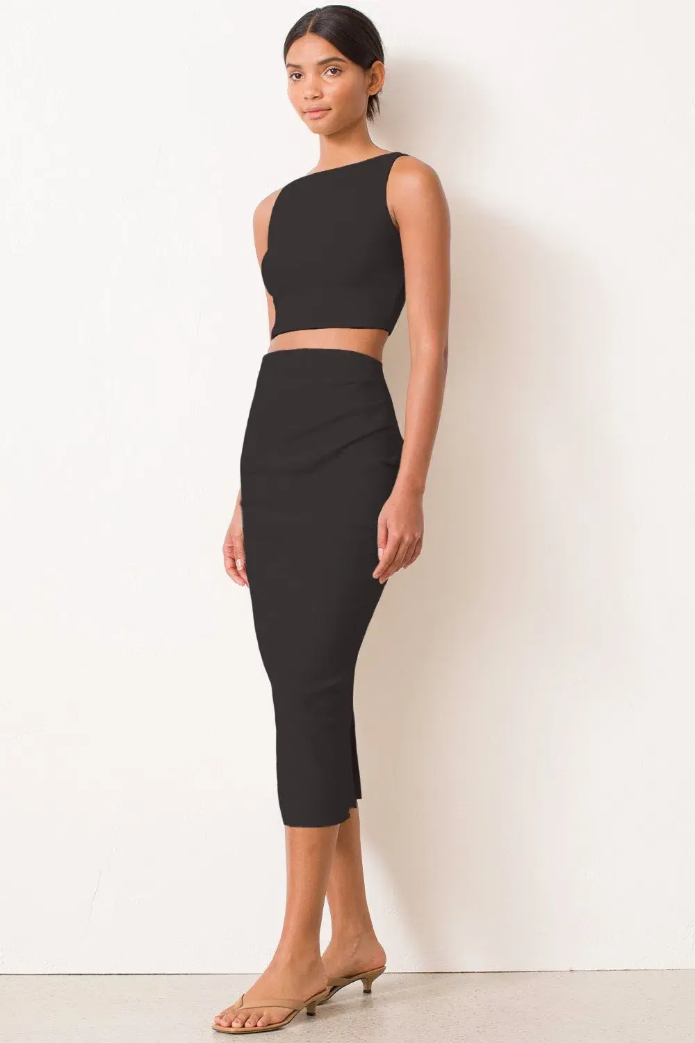 Bec & Bridge Raphaela Top and Skirt Set Black Size 6 - Image 4