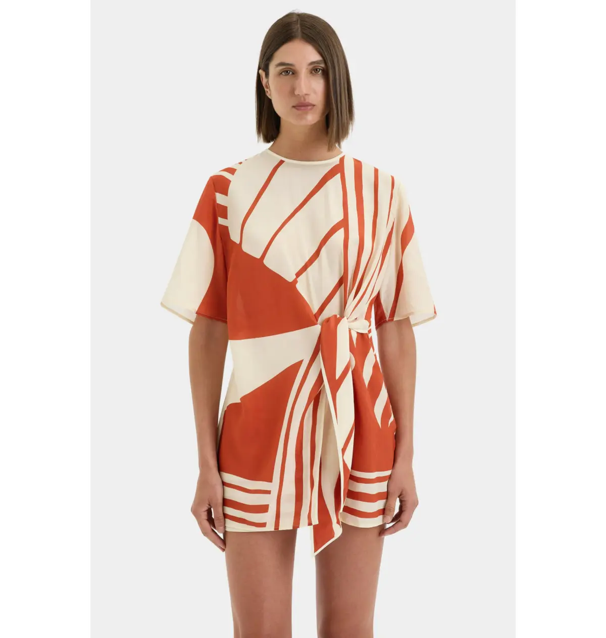 Sir The Label Calla Mini Dress in Hibiscus Stripe Size 1 / AU 8 - Image 4