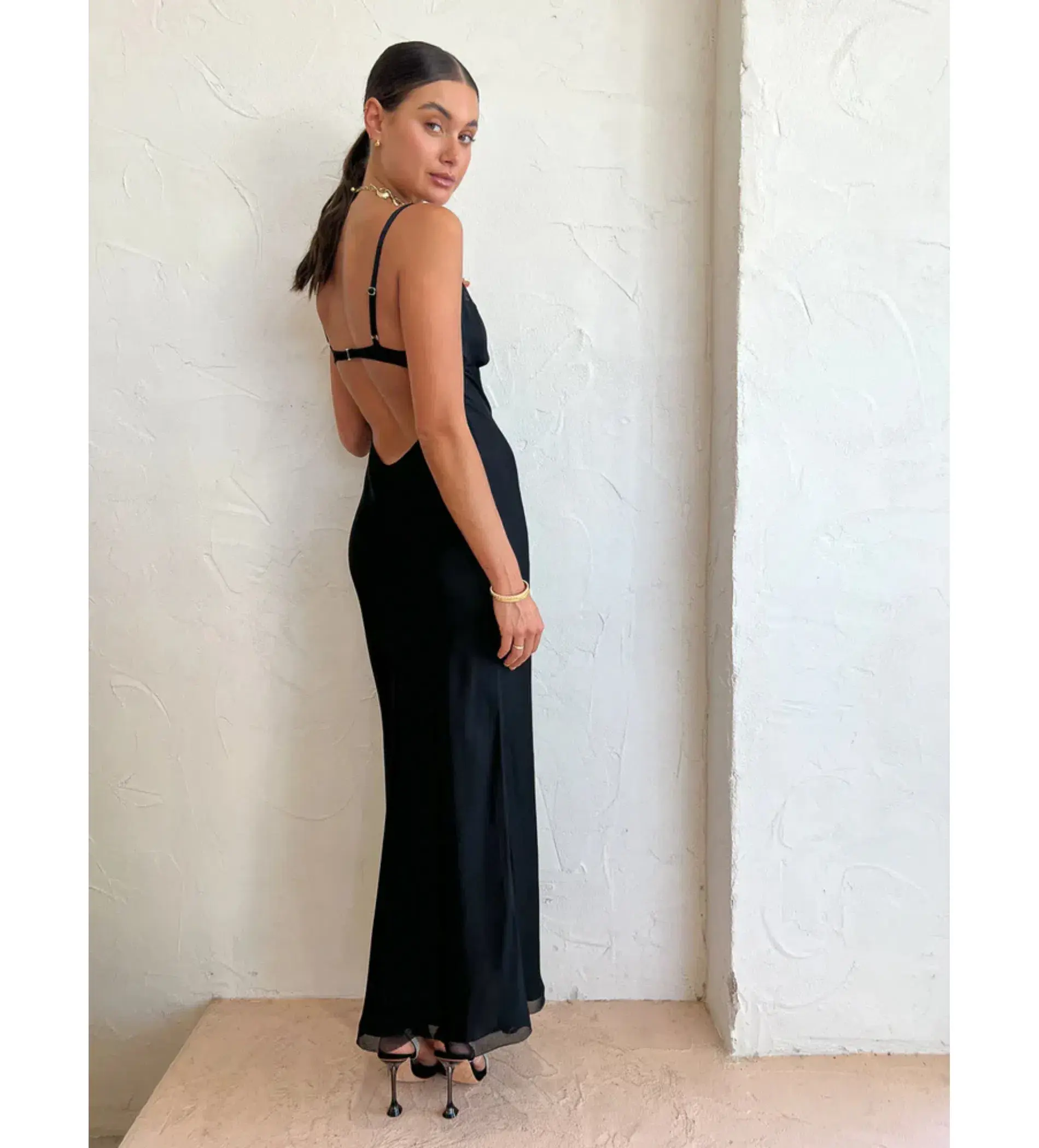 Bec Bridge Joelle Maxi Black Size M/AU 10 - Image 4