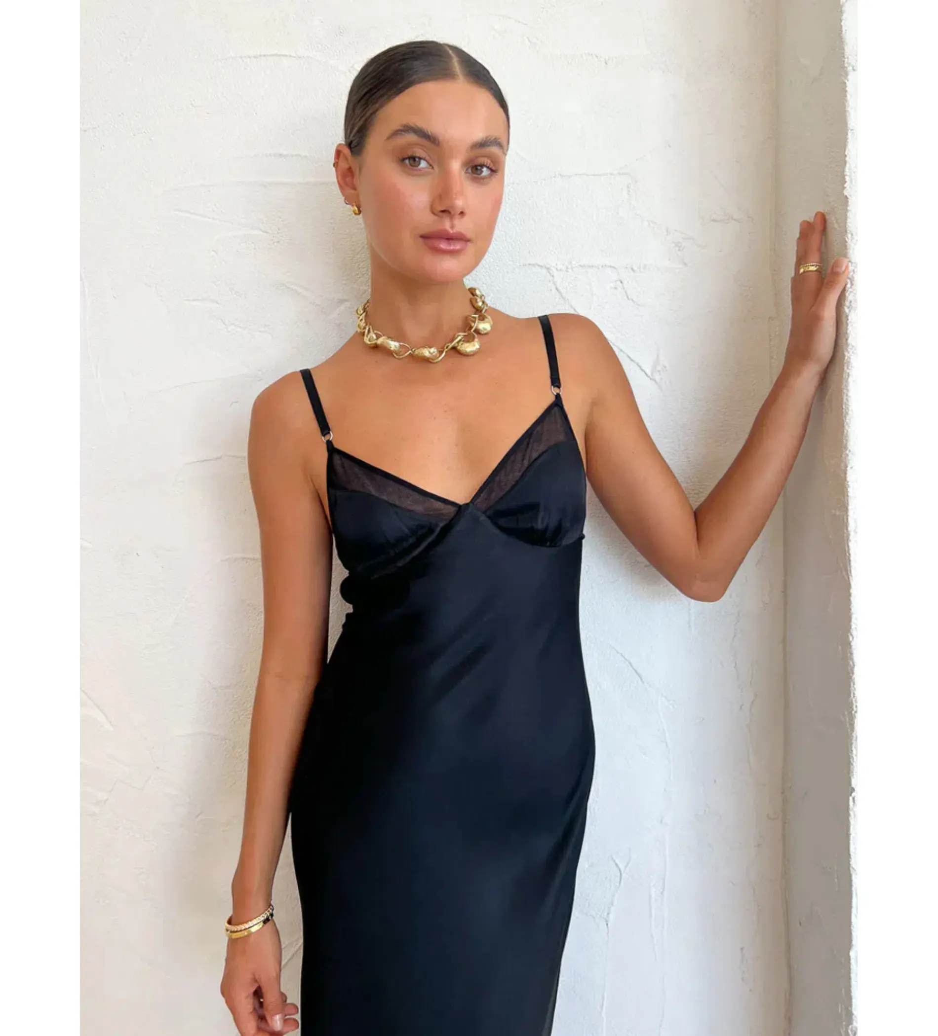 Bec Bridge Joelle Maxi Black Size M/AU 10 - Image 3