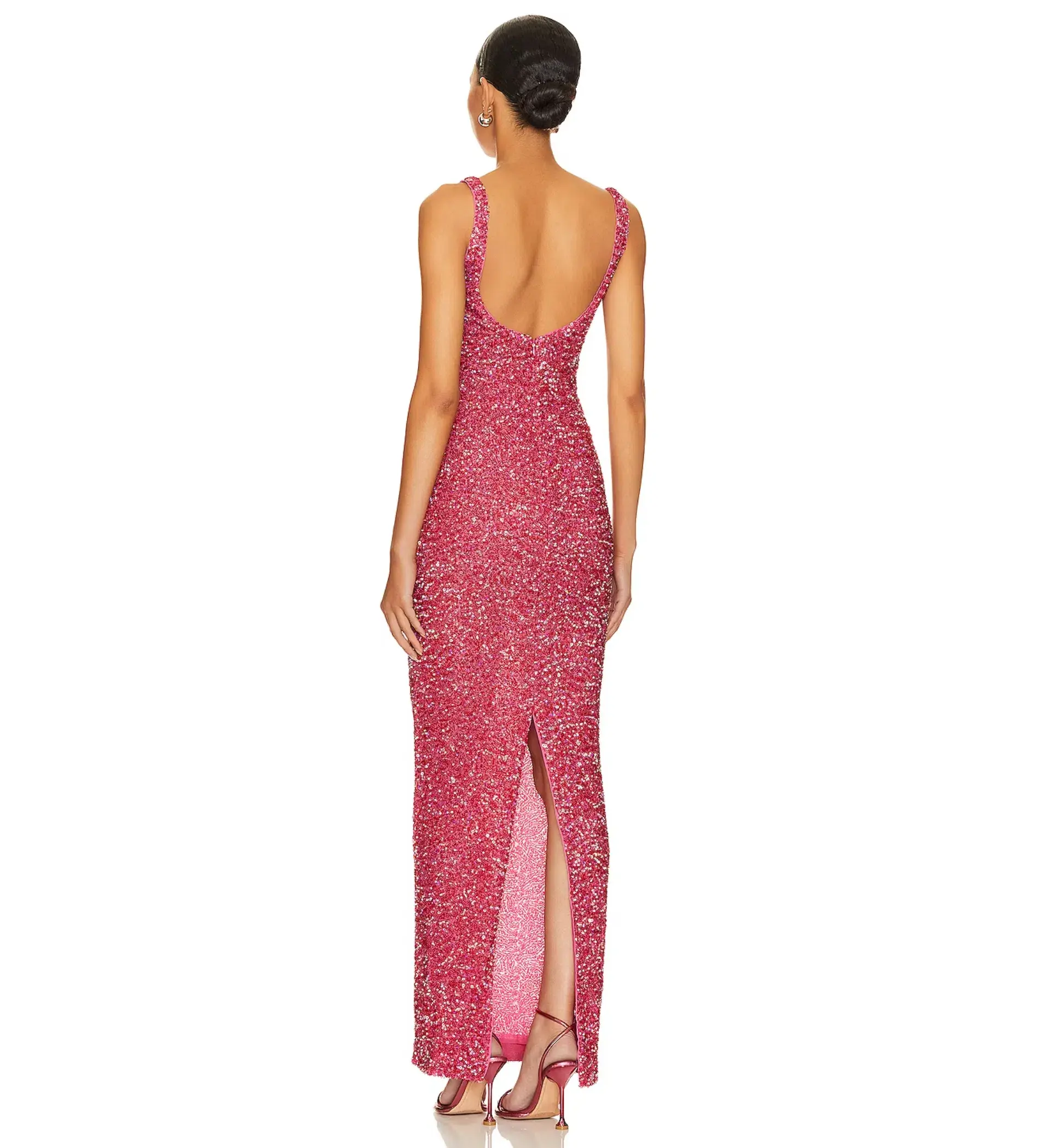 NBD Janhvi Maxi Dress Hot Pink Size XS/AU 6 - Image 3