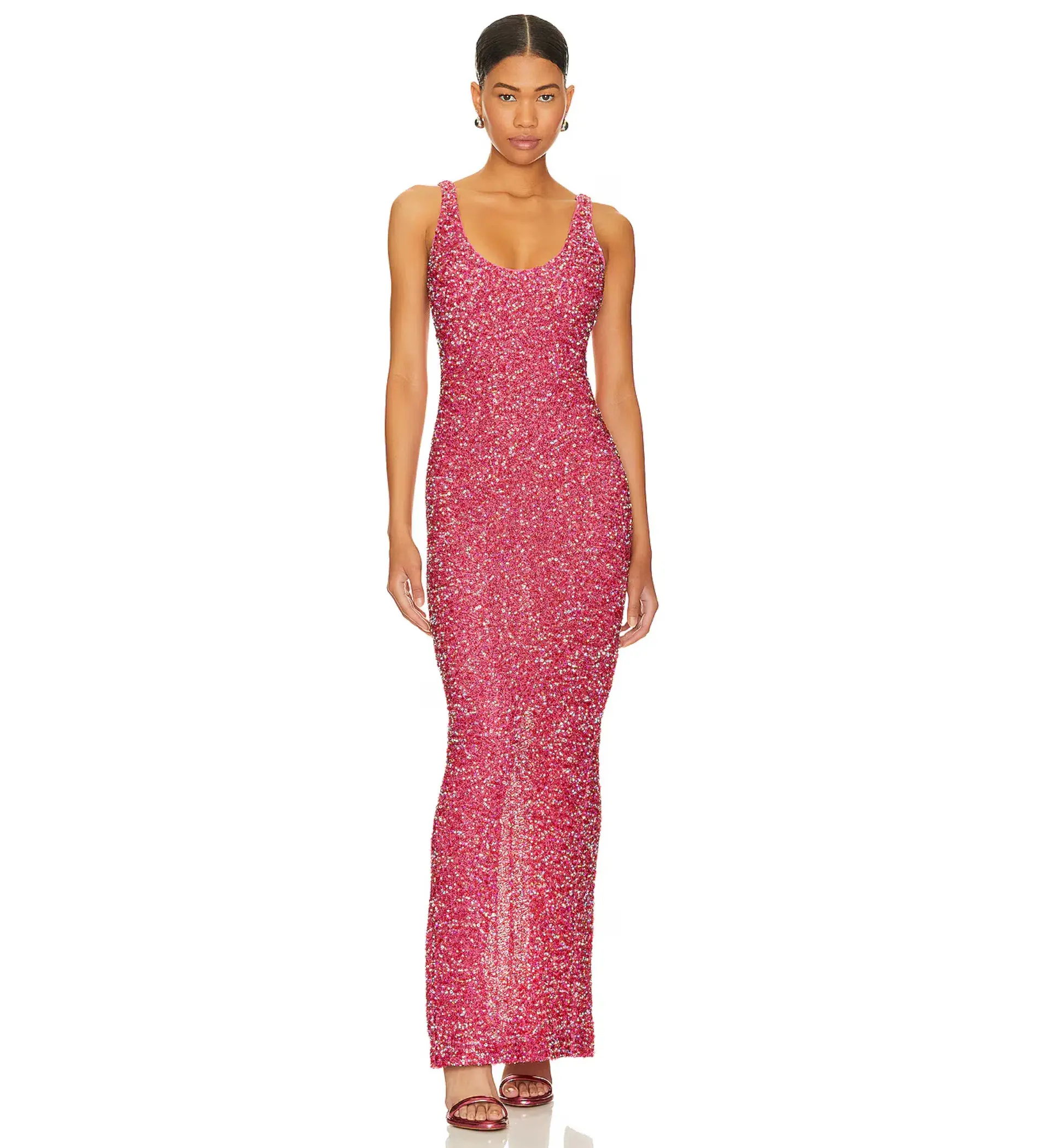 NBD Janhvi Maxi Dress Hot Pink Size XS/AU 6 - Image 1