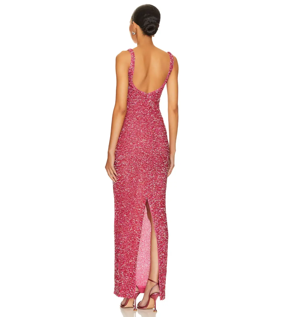 NBD Janhvi Maxi Dress Hot Pink Size M/AU 10 - Image 3