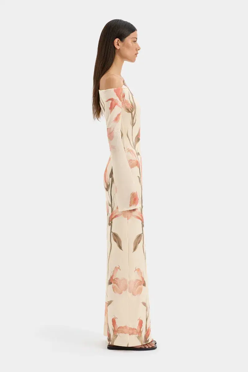 Sir The Label Hana Tie Maxi Dress Gladioli Print Size 3 / AU 12 - Image 2