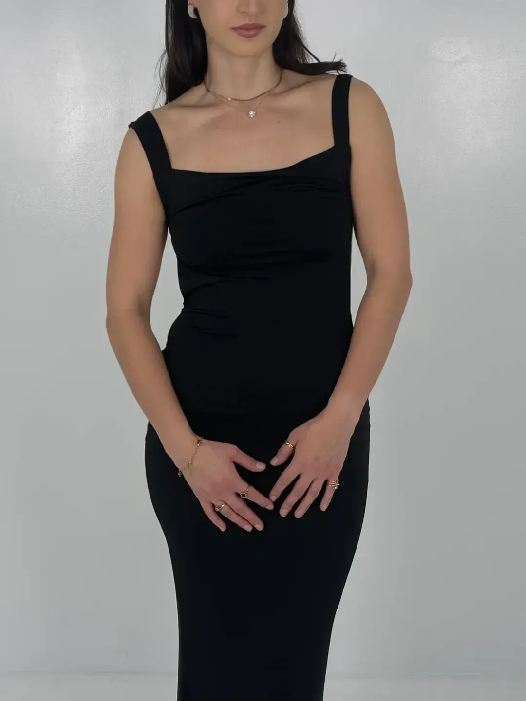 Effie Kats Helena Gown in Black Size M/AU 10 for rent on The Volte - main image