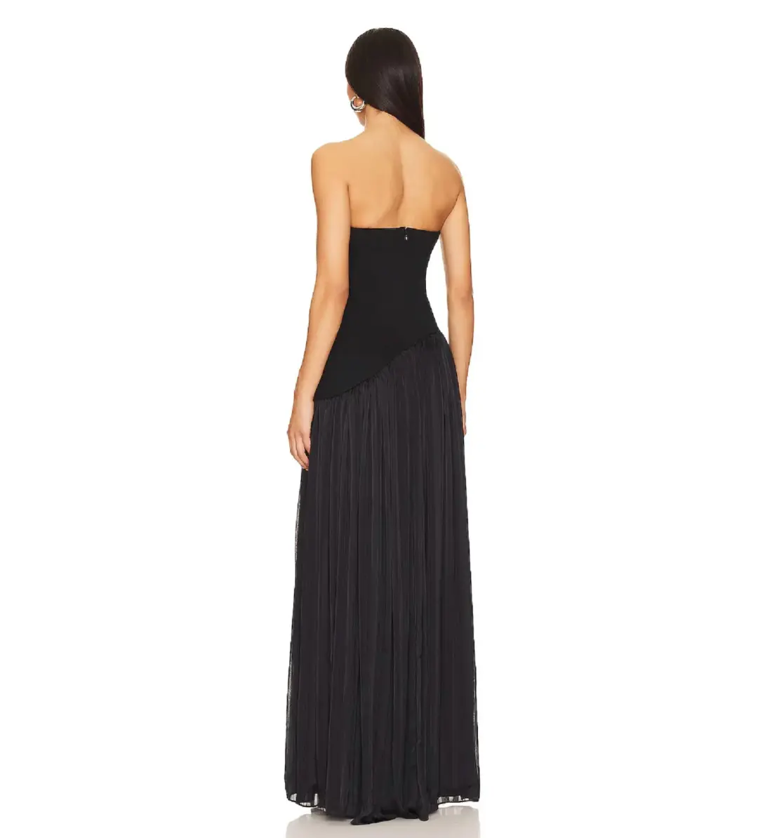 Lovers and Friends Alice Strapless Gown Black Size M/AU 10 for rent on The Volte - main image