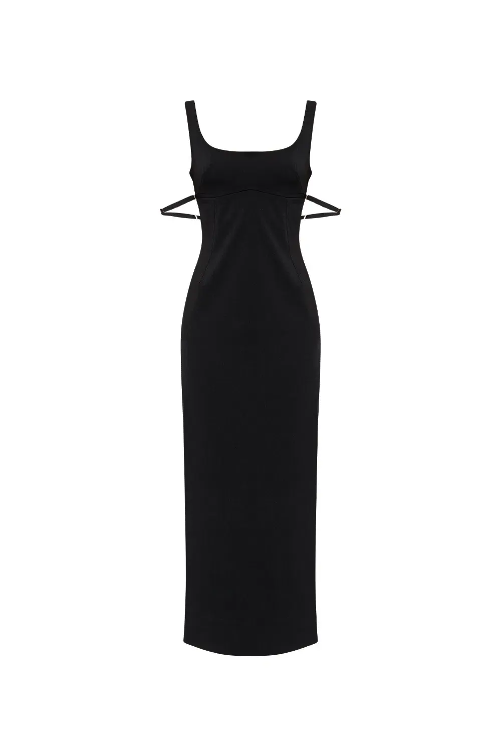 Jaquemus Le Valdu virgin wool blend maxi black dress size AU 8 - Image 4