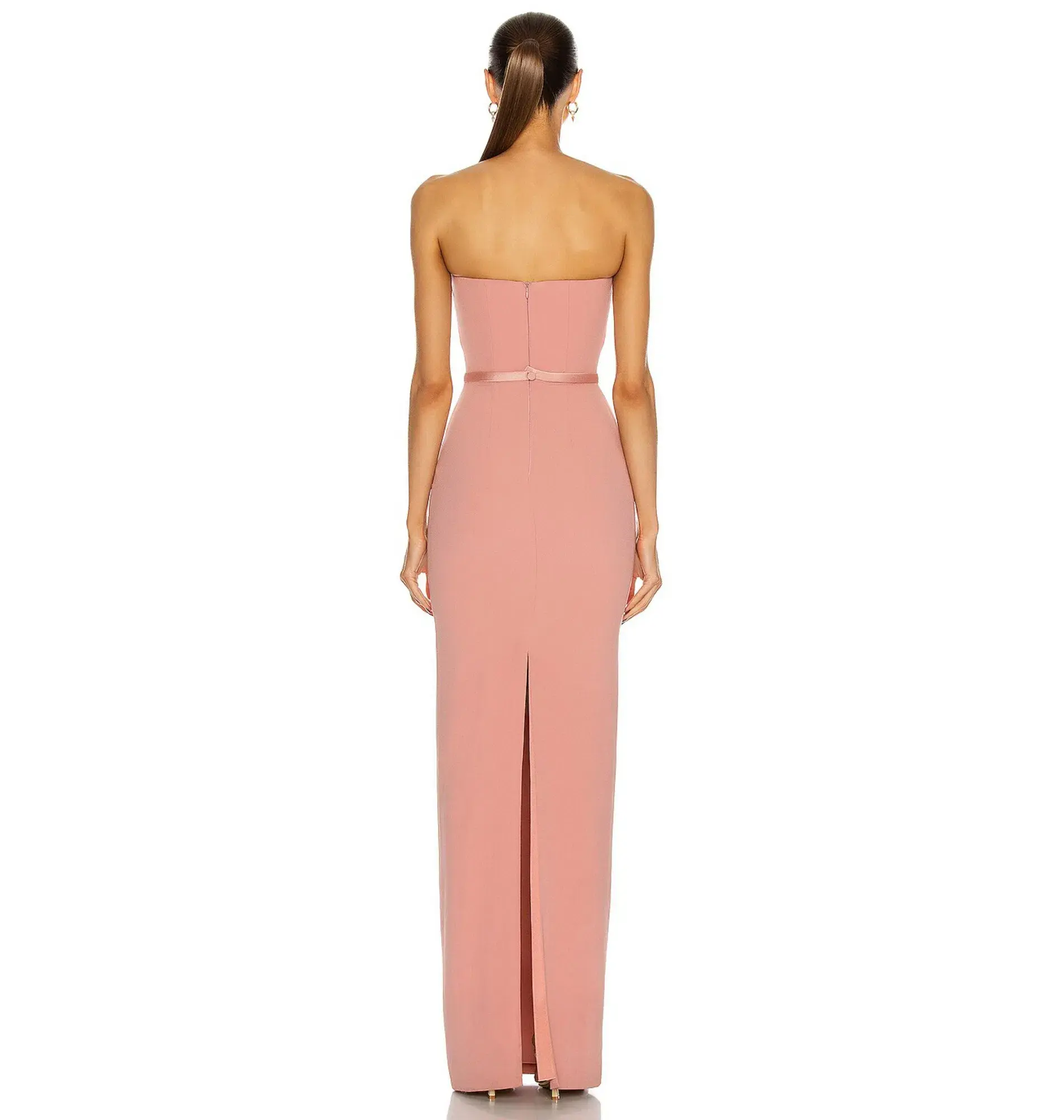 Alex Perry Cassidy Strapless Column Gown Pink Size AU 6 - Image 2