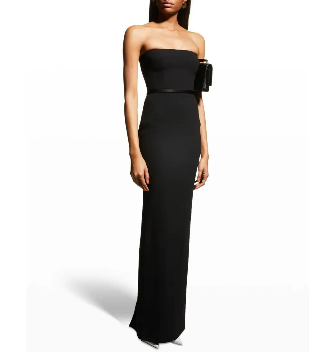 Alex Perry Cassidy Strapless Column Gown Grey Size AU 6 for rent on The Volte - main image