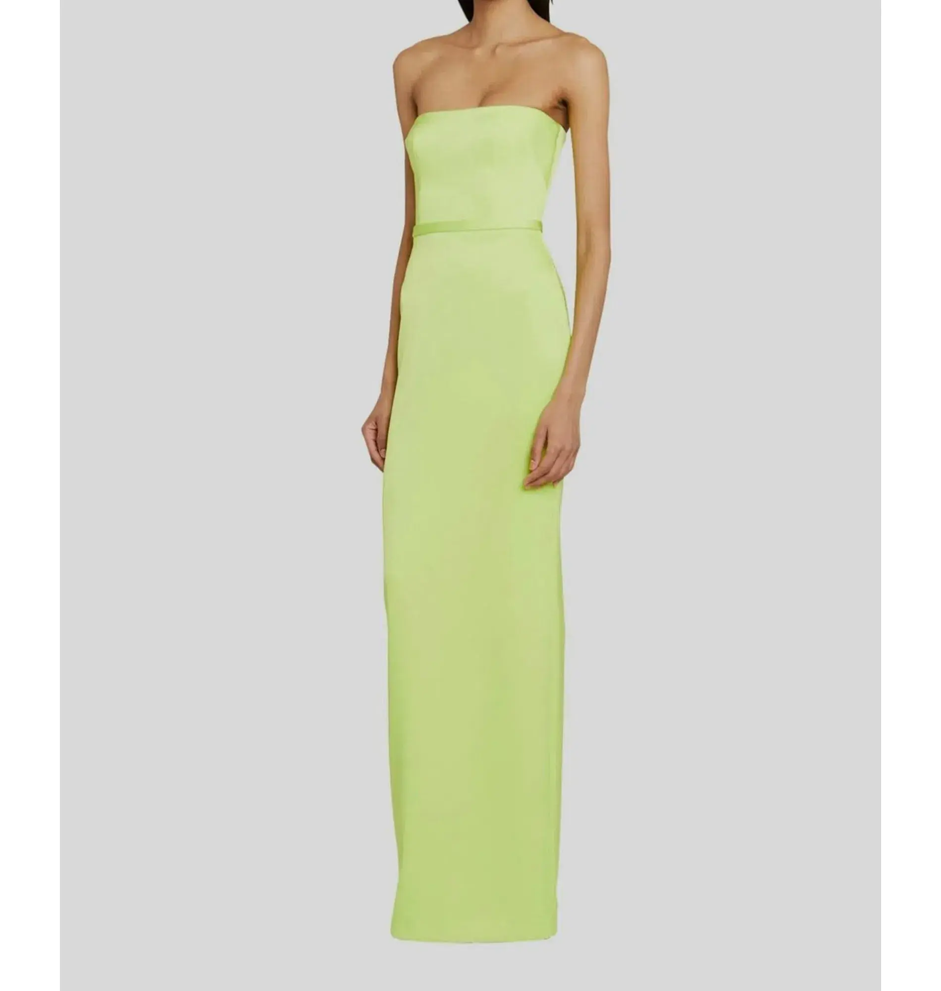 Alex Perry Cassidy Strapless Column Gown Green Size AU 10 - Image 2