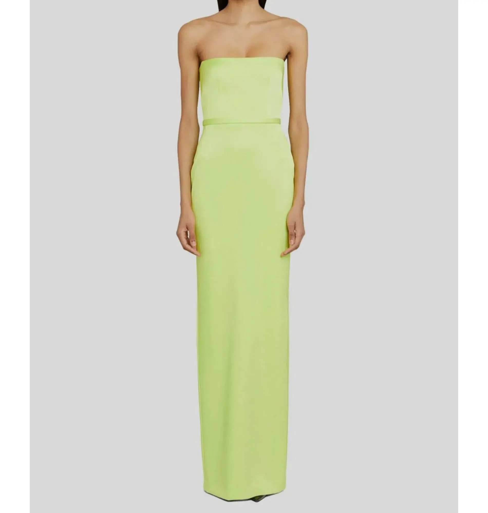 Alex Perry Cassidy Strapless Column Gown Green Size AU 10 - Image 1