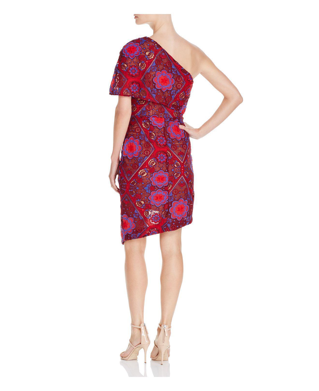 Elliatt Cosmic Mini Dress Burgundy Lace Size M / AU 10 - Image 3