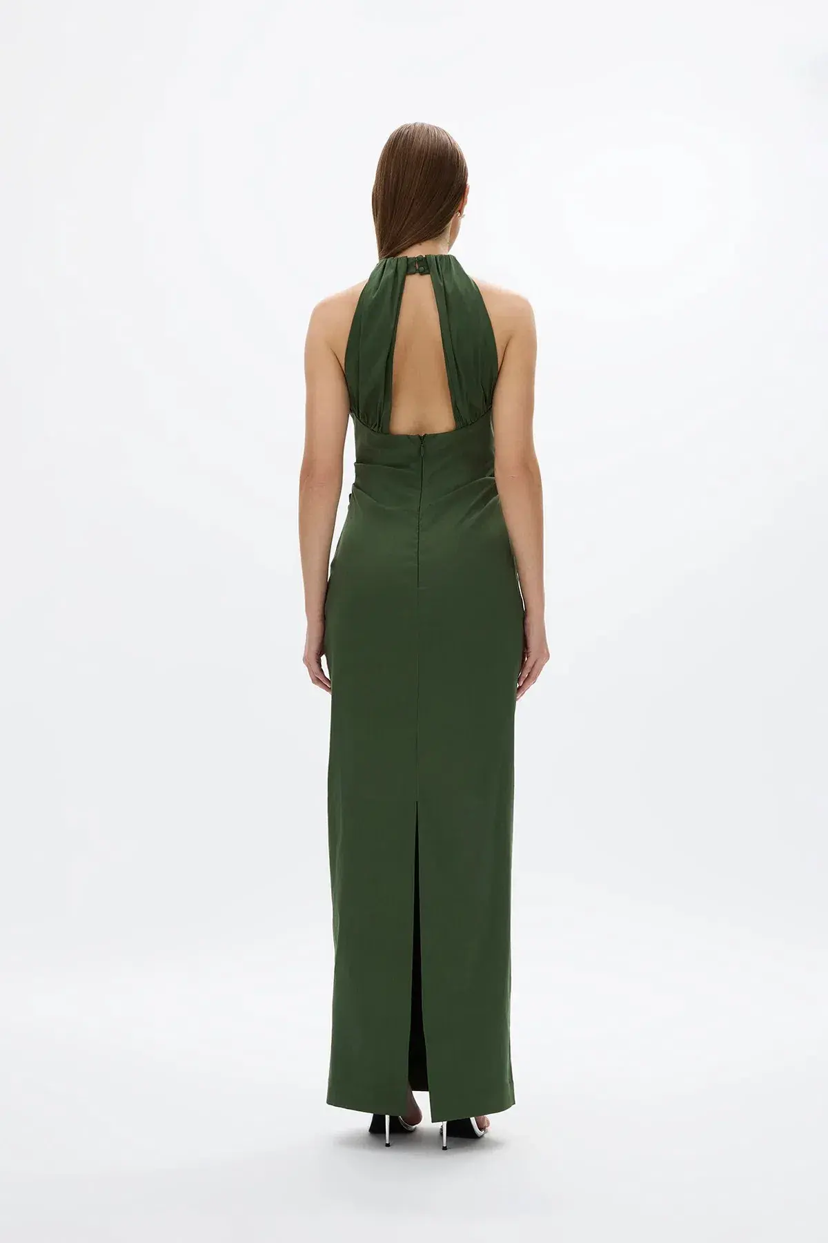 Rachel Gilbert Lottie Gown; Forest Green; size 12 - Image 7