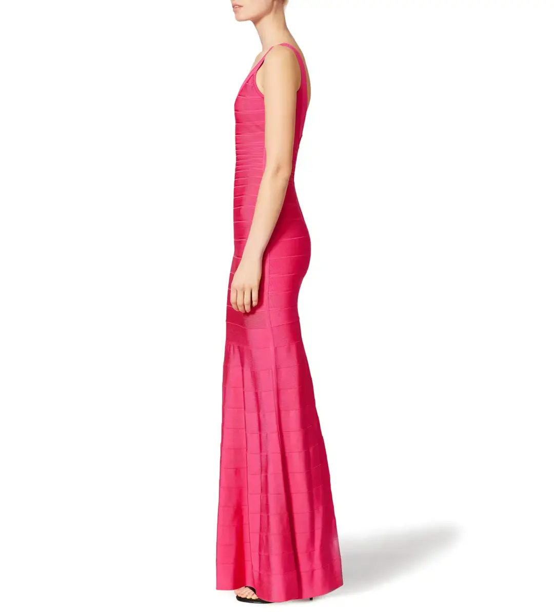 Herve Leger Pink Ellen Bandage Gown Size 10/S for rent on The Volte - main image