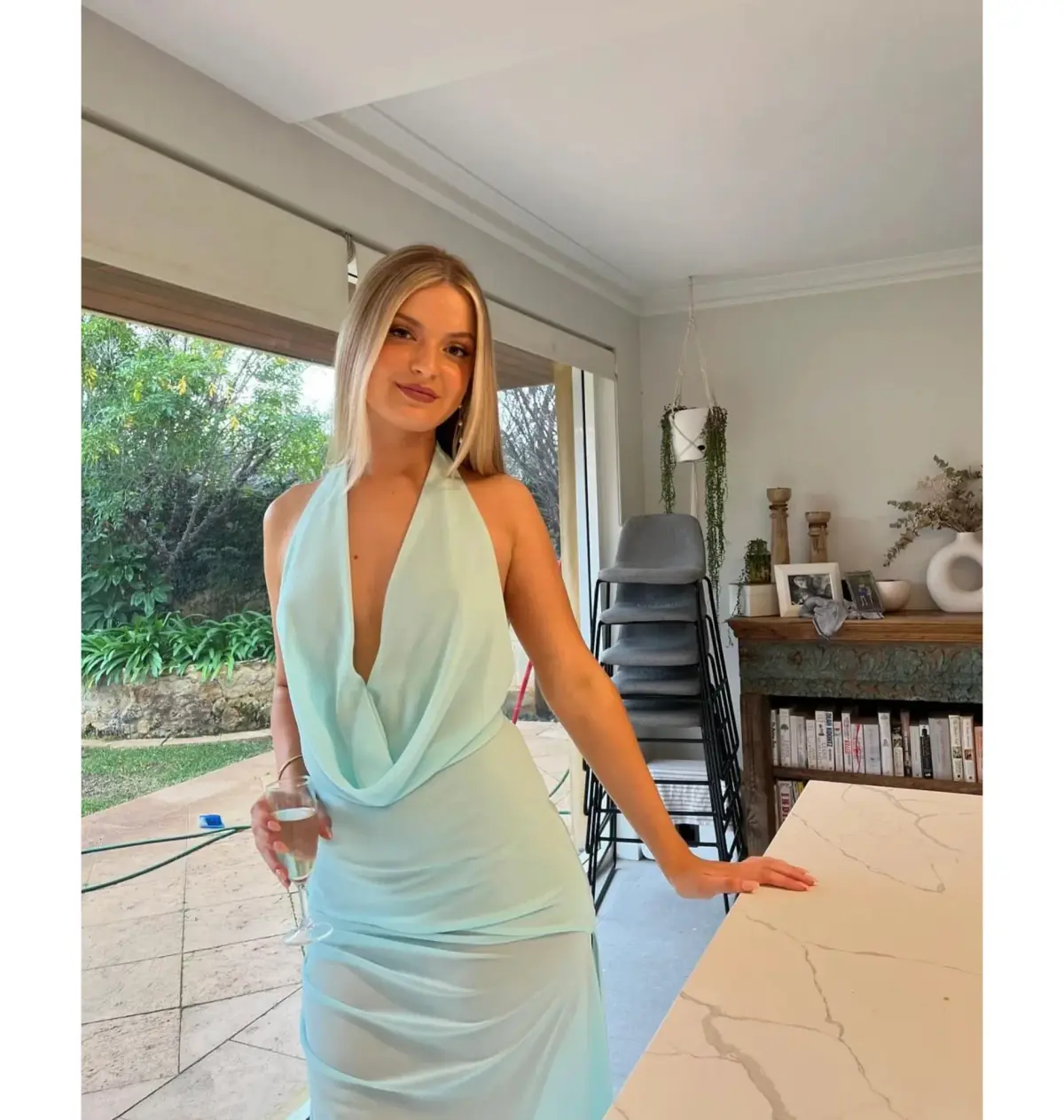Natalie Rolt Anastasia Maxi Dress Blue Size 0 / AU 6 - Image 2