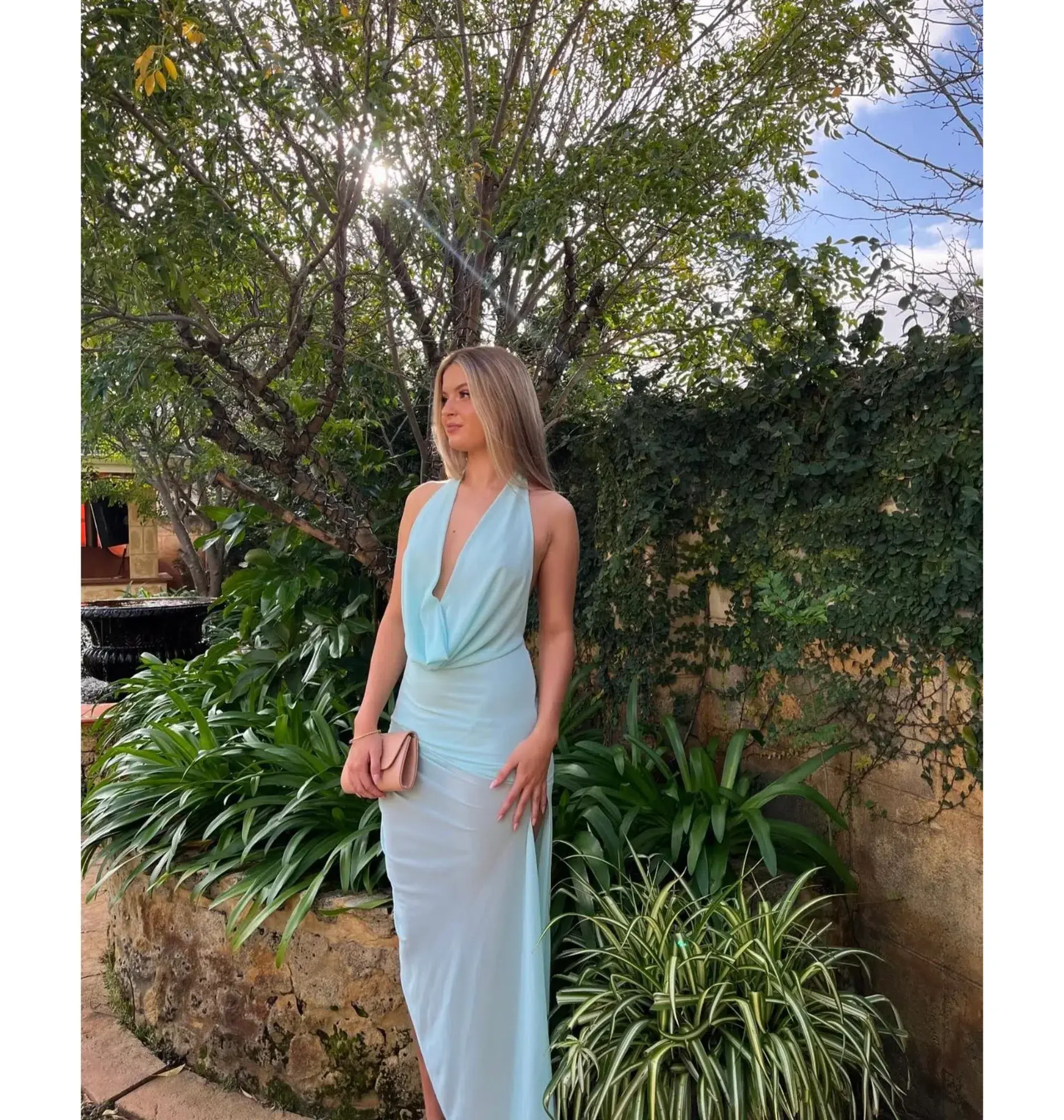 Natalie Rolt Anastasia Maxi Dress Blue Size 1 / AU 8 - Image 3