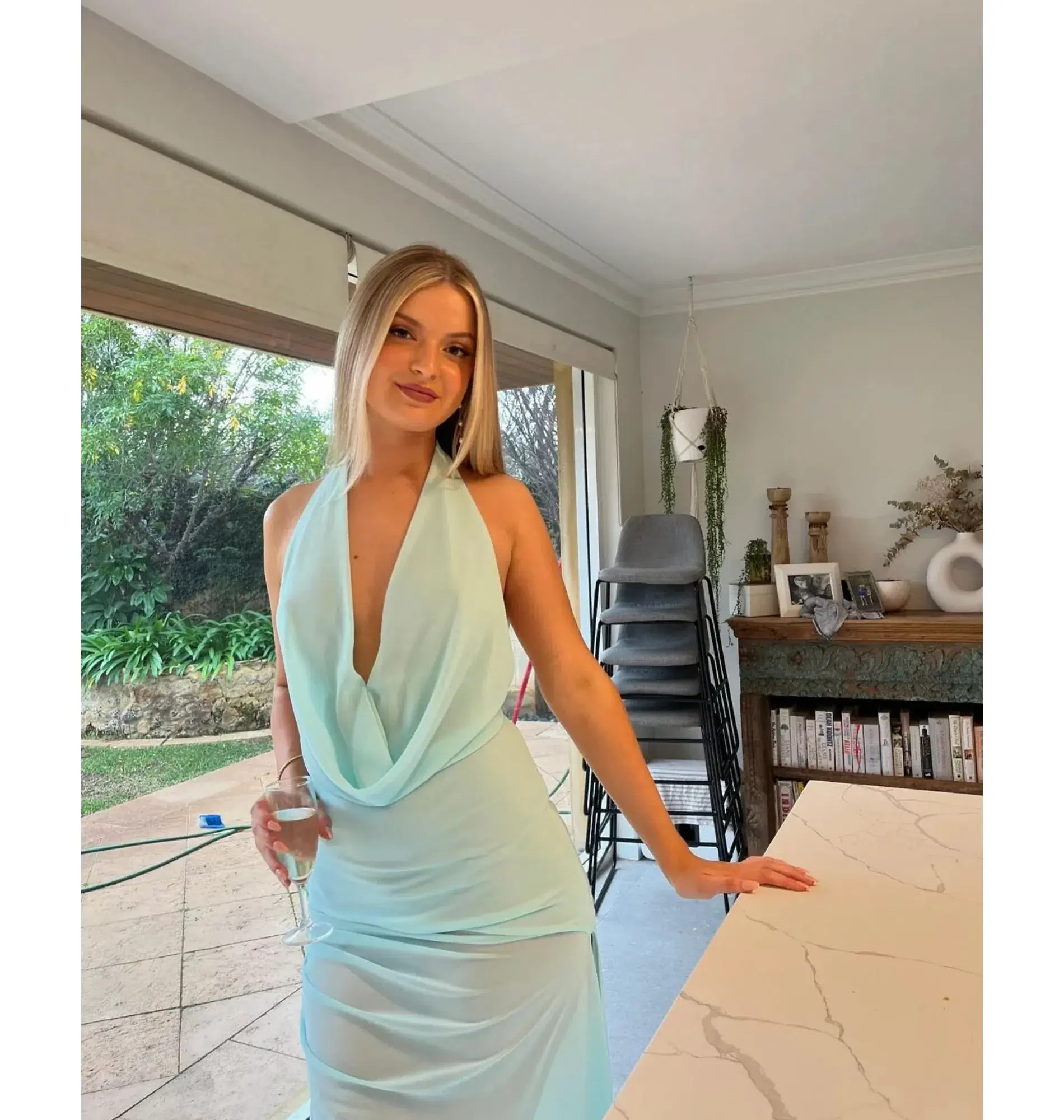 Natalie Rolt Anastasia Maxi Dress Blue Size 1 / AU 8 - Image 2