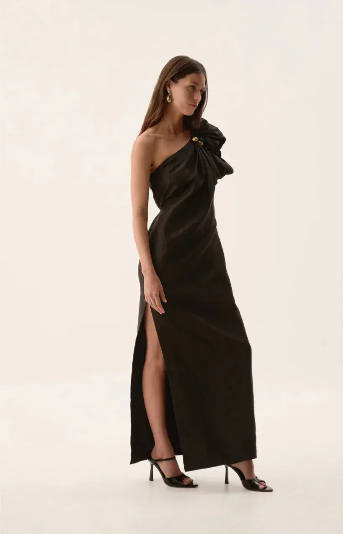 Aje Cira Maxi Dress Black  Size 16 - Image 3