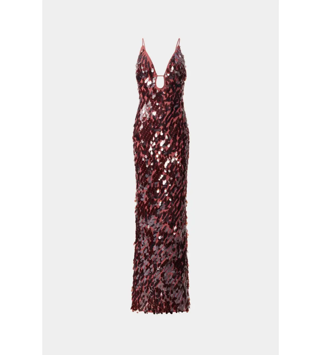 MISHA Sapphire Sequin Maxi Dress Fig Size 4 for rent on The Volte - main image