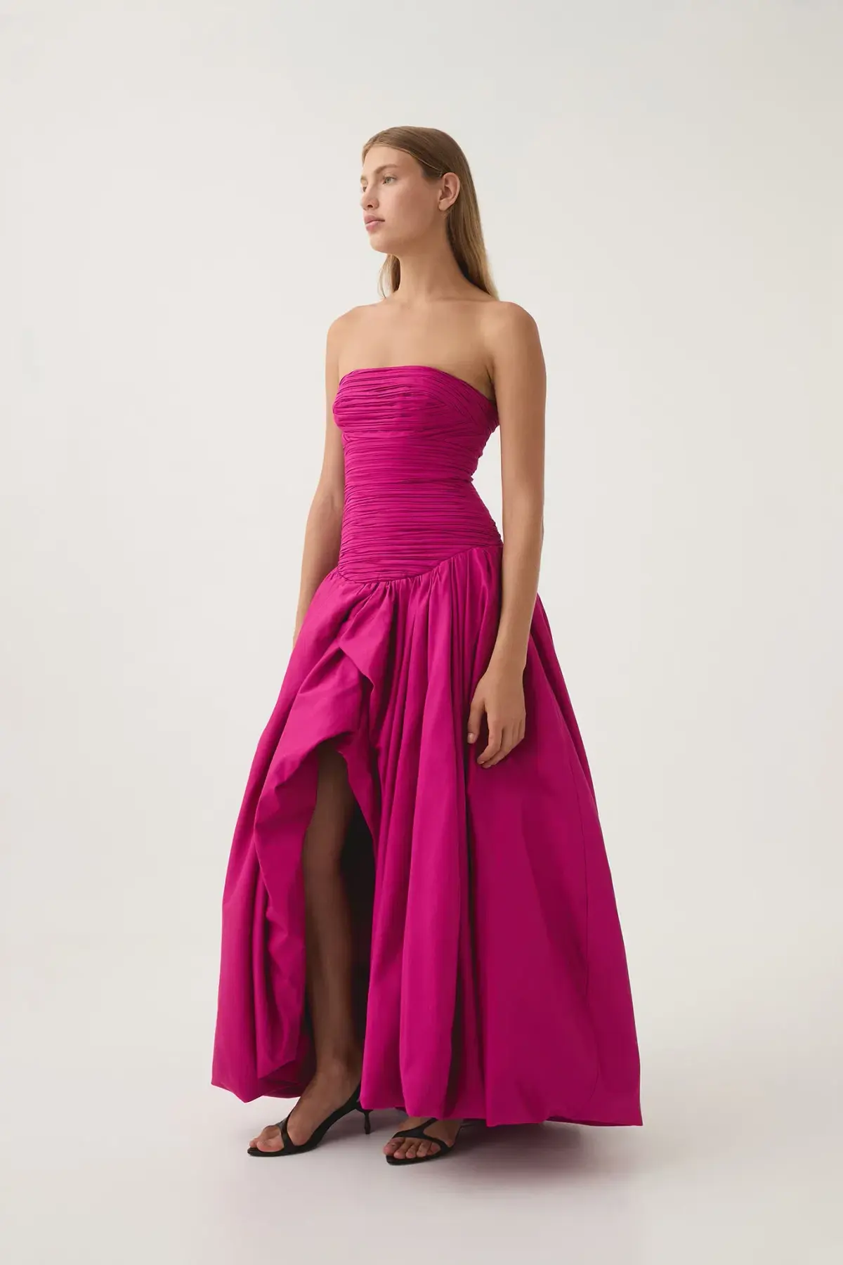 Aje  Magenta Violette Bubble Hem Maxi Gown Size 10 - Image 3