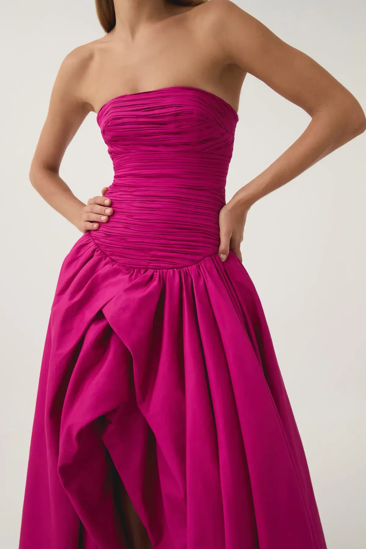Aje  Magenta Violette Bubble Hem Maxi Gown Size 10 - Image 2