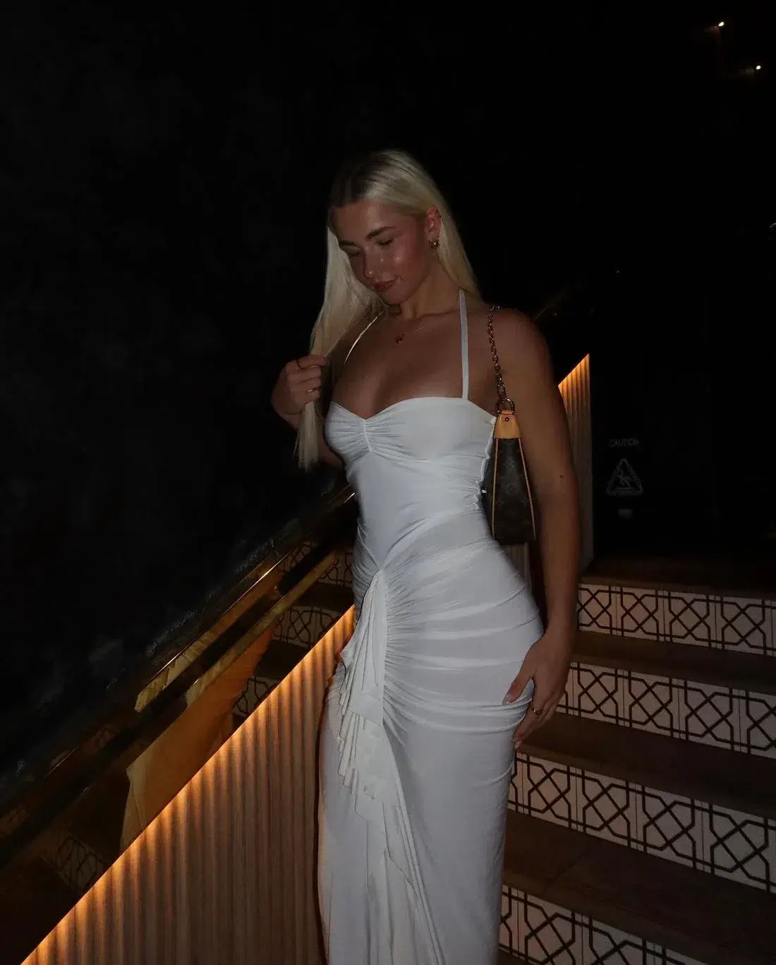 Natalie Rolt Shontae Maxi Gown White  Size S / Size Au 8 - Image 1