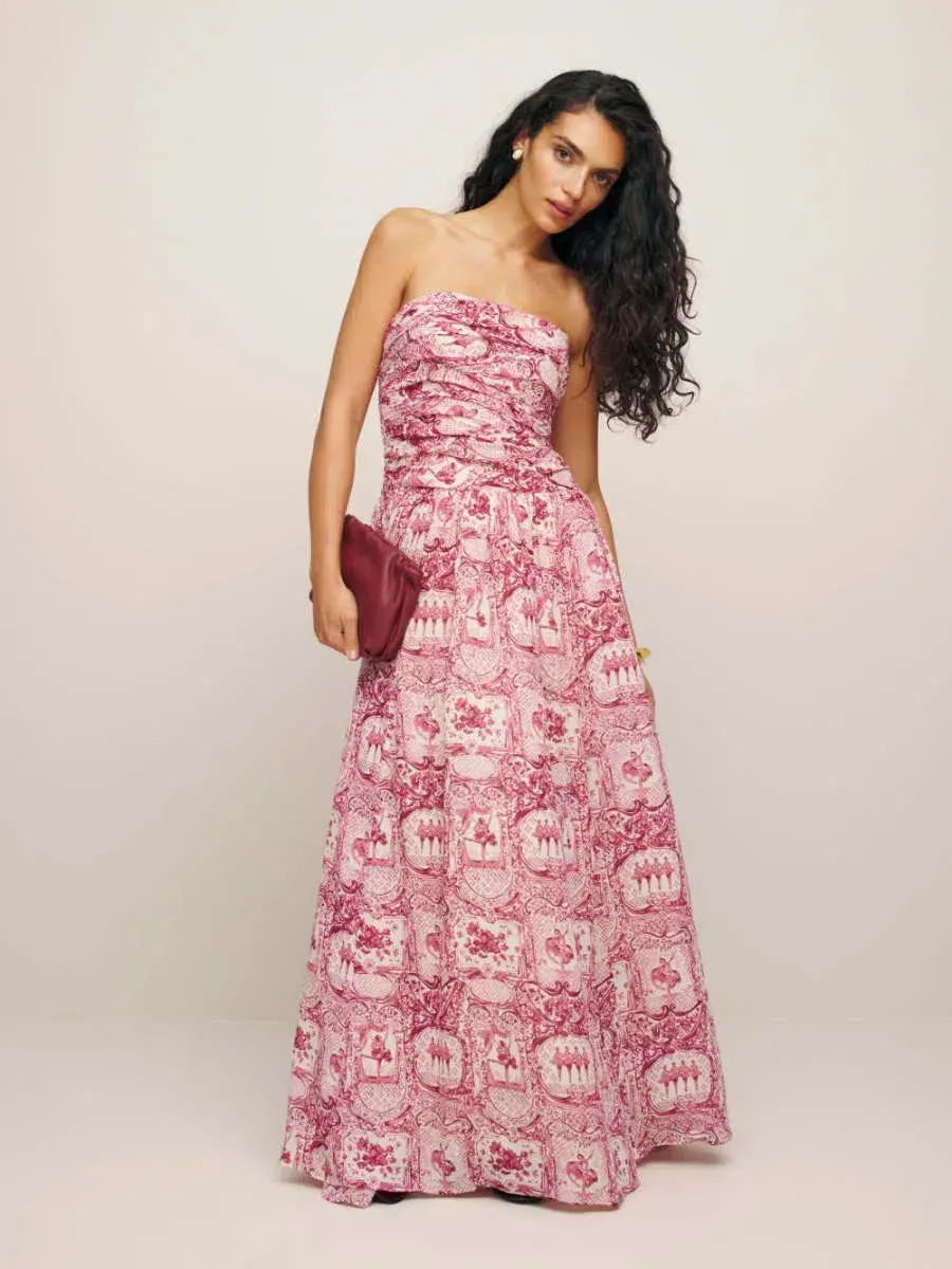 Reformation Iben Maxi Dress Print Size 8 - Image 1