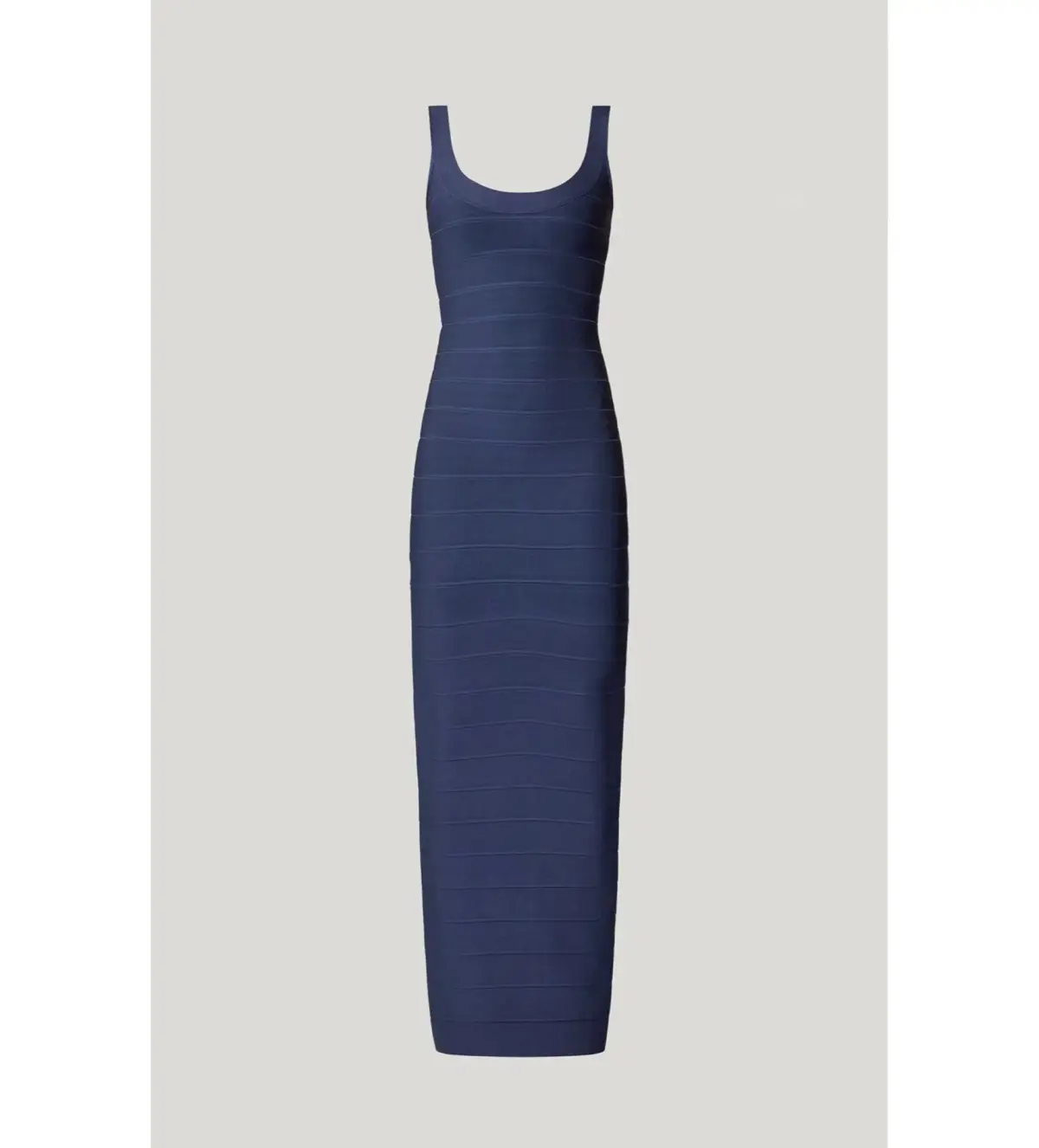 Herve Leger Round Neck Gown in Navy Size XS / AU 6 - Image 4