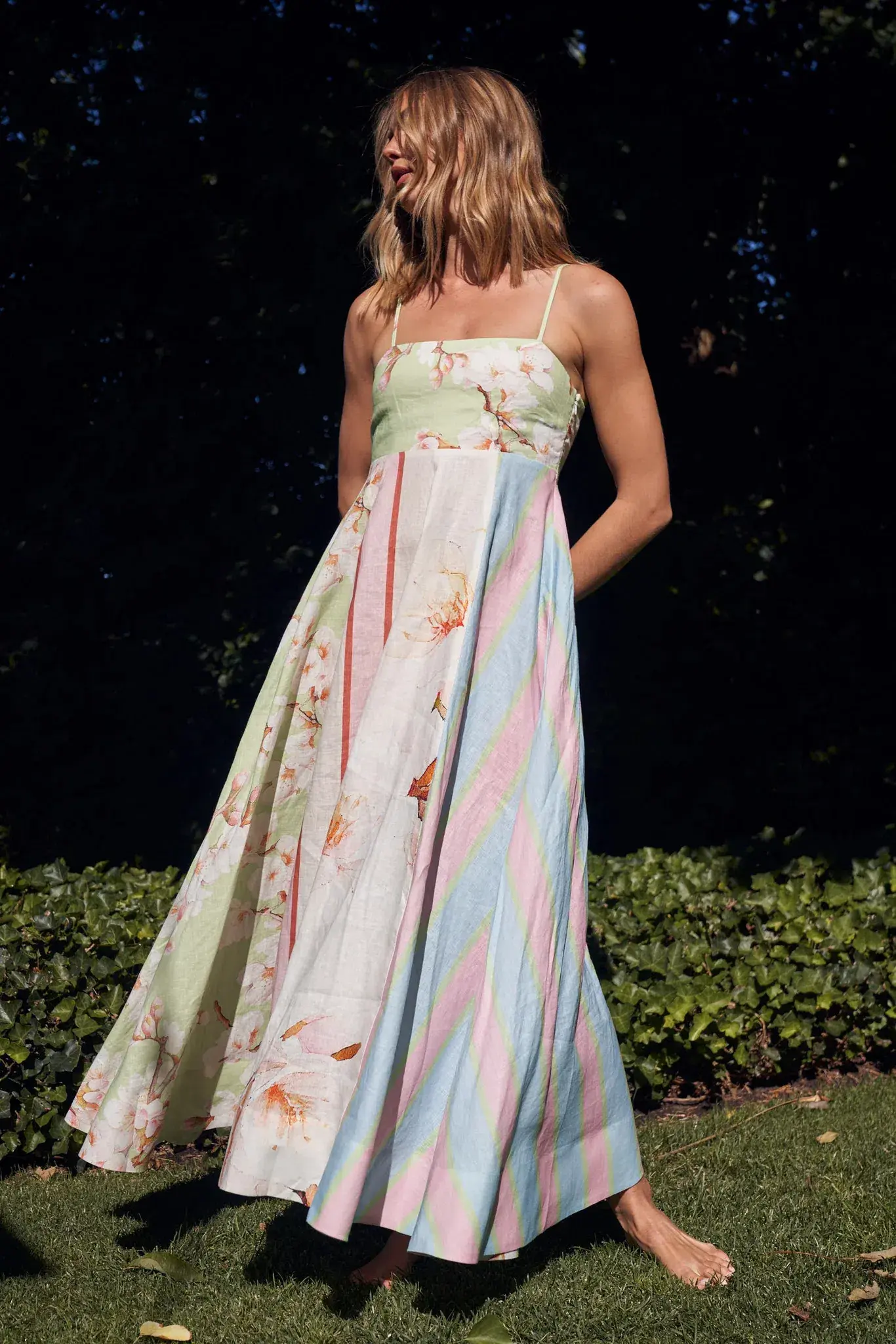 Aston Studio Rue Dress in Hana Multi Size 10 - Image 1