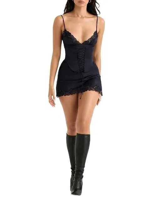House of CB Soraya Dress Navy Size 6 - Image 1