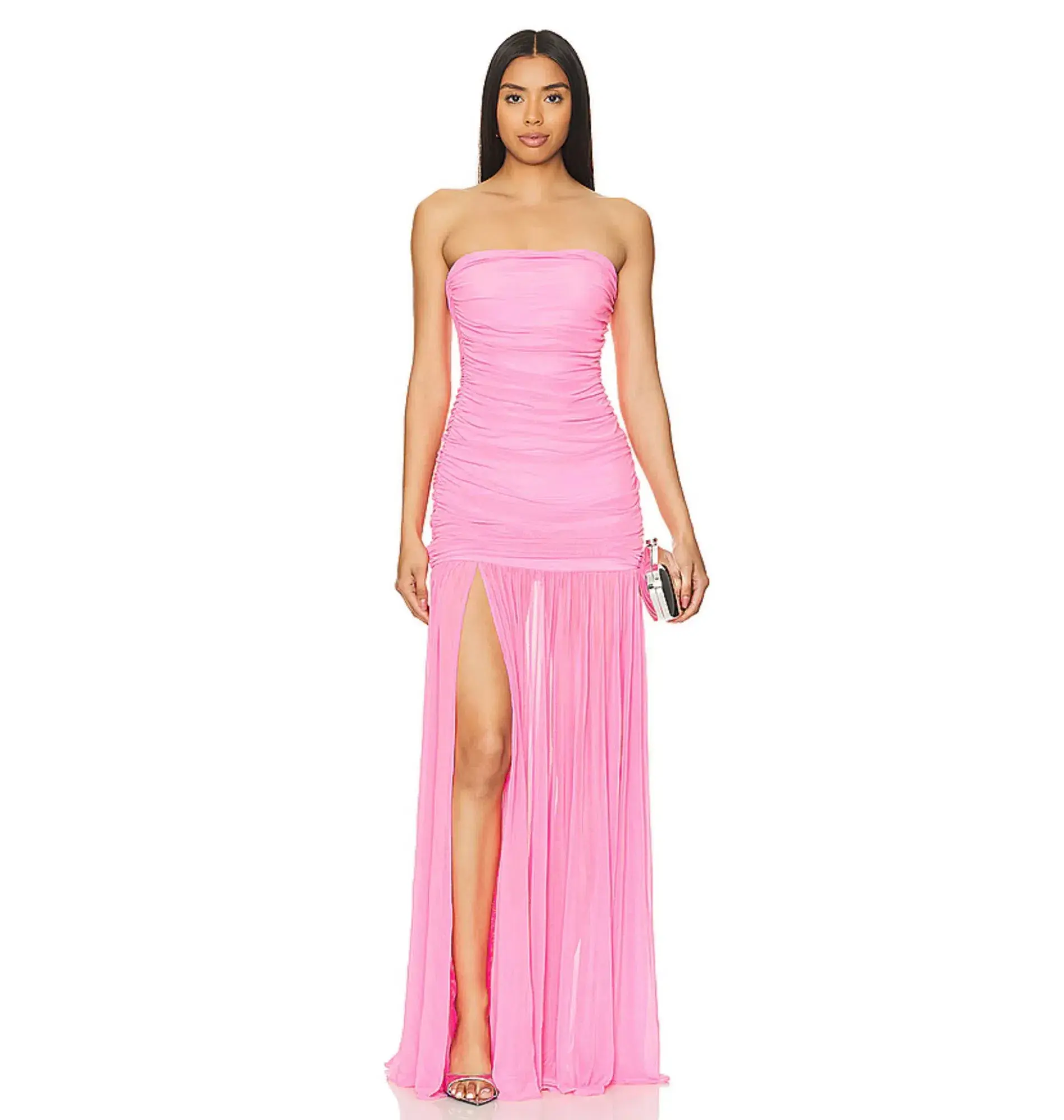 Retrofete Adele Maxi Dress Pink Size 6/XS - Image 1