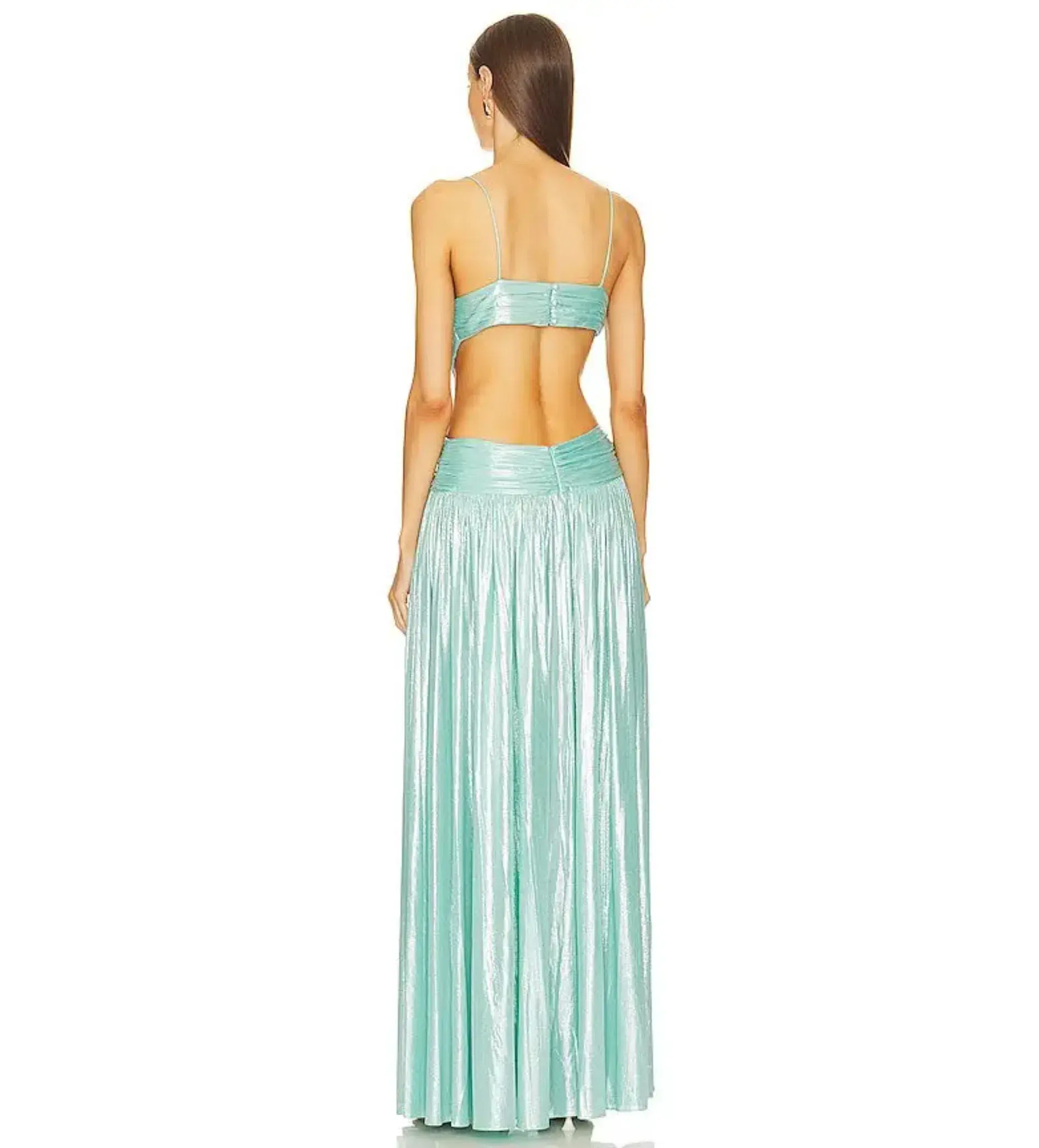 Retrofête Thea Maxi Dress Blue Size 8 - Image 3