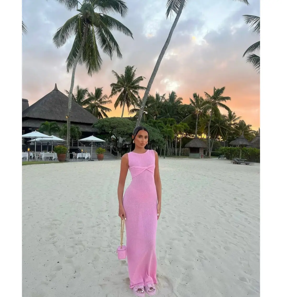 I Am Delilah Giselle Maxi Dress Raspberry Size XS / AU 6 for rent on The Volte - main image