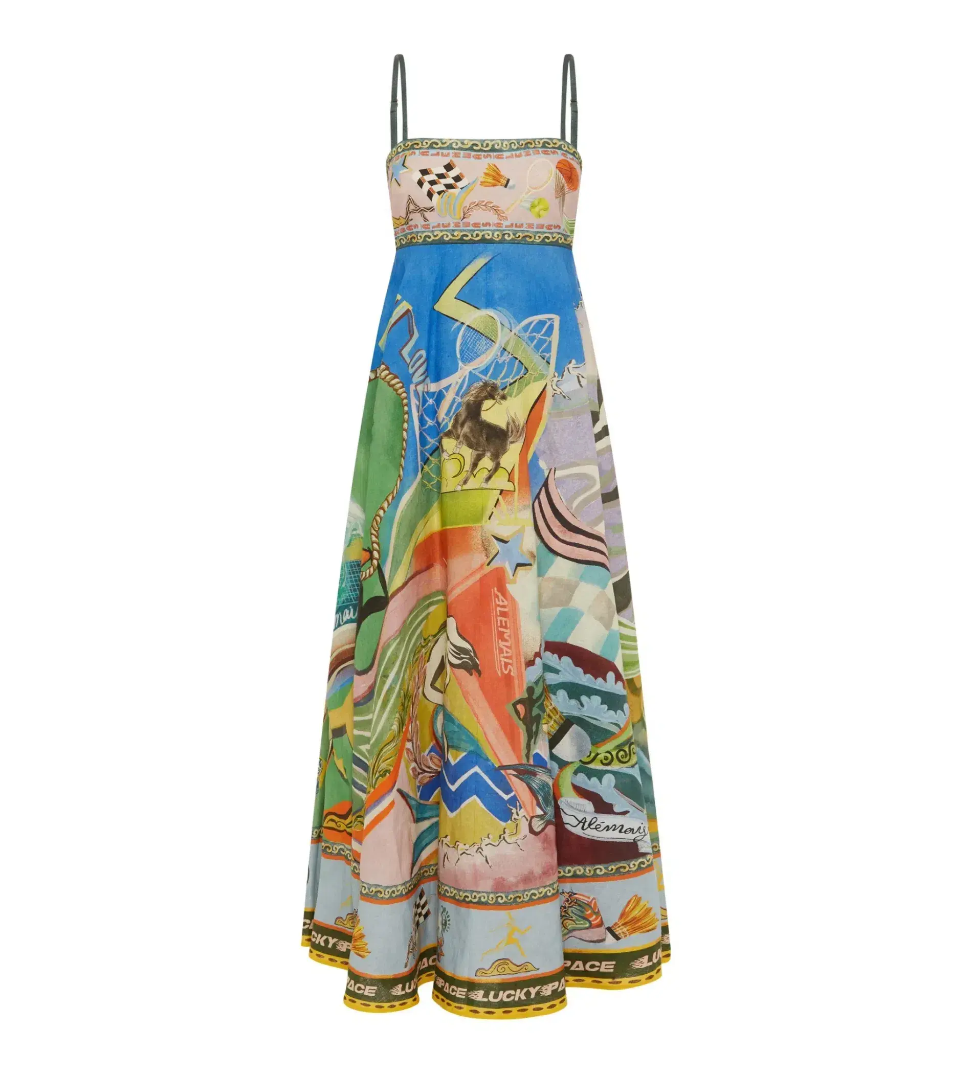 Alemias Lucky Pace Midi Sundress Multi Size 12 - Image 2