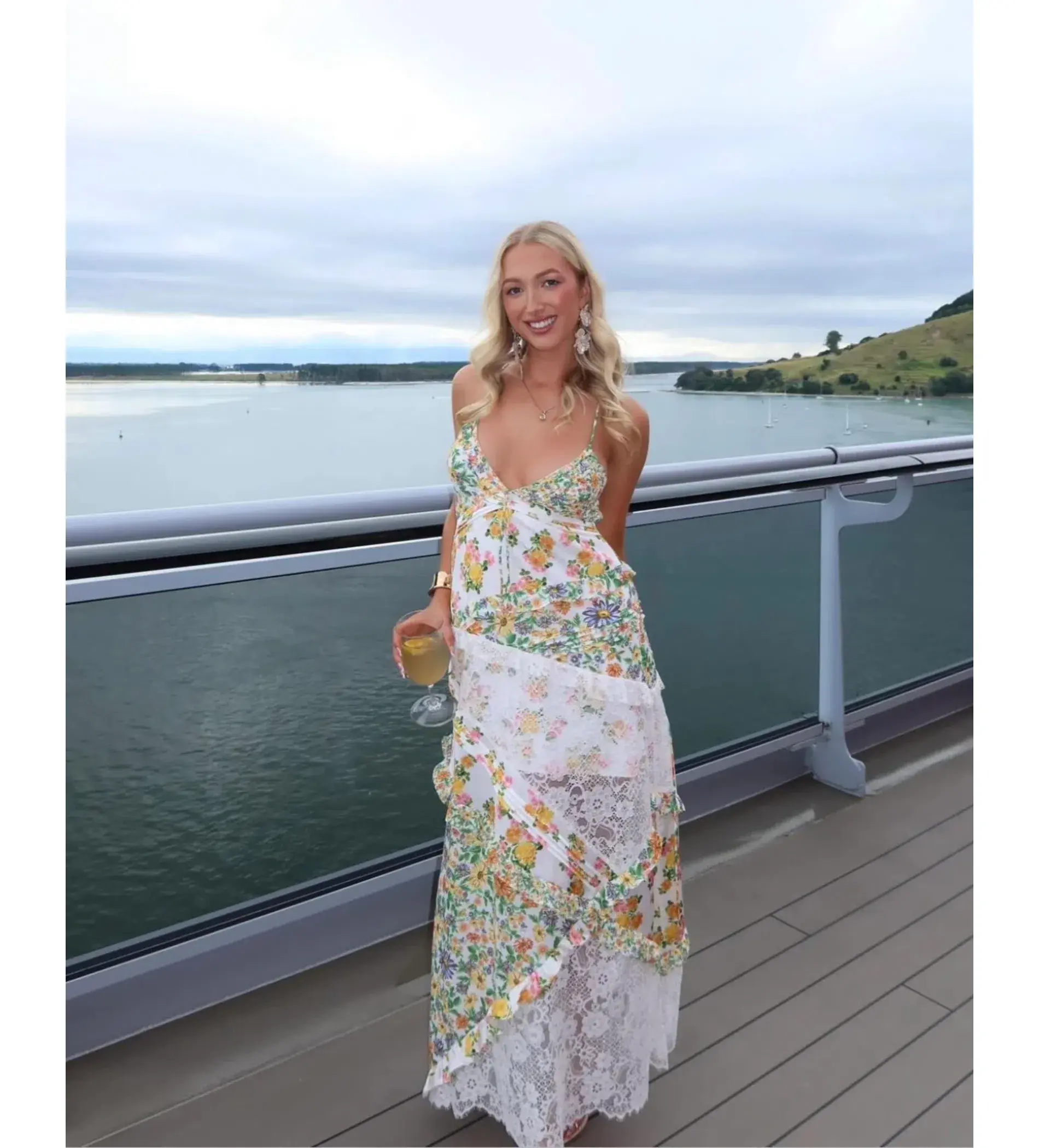 For Love & Lemons Green Rosalyn Maxi Size XS/ AU 6 - Image 1