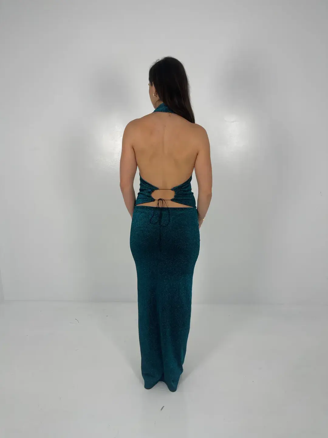 Deconduarte Jade Astor Maxi Dress in Jade (Size S/M) for rent on The Volte - main image