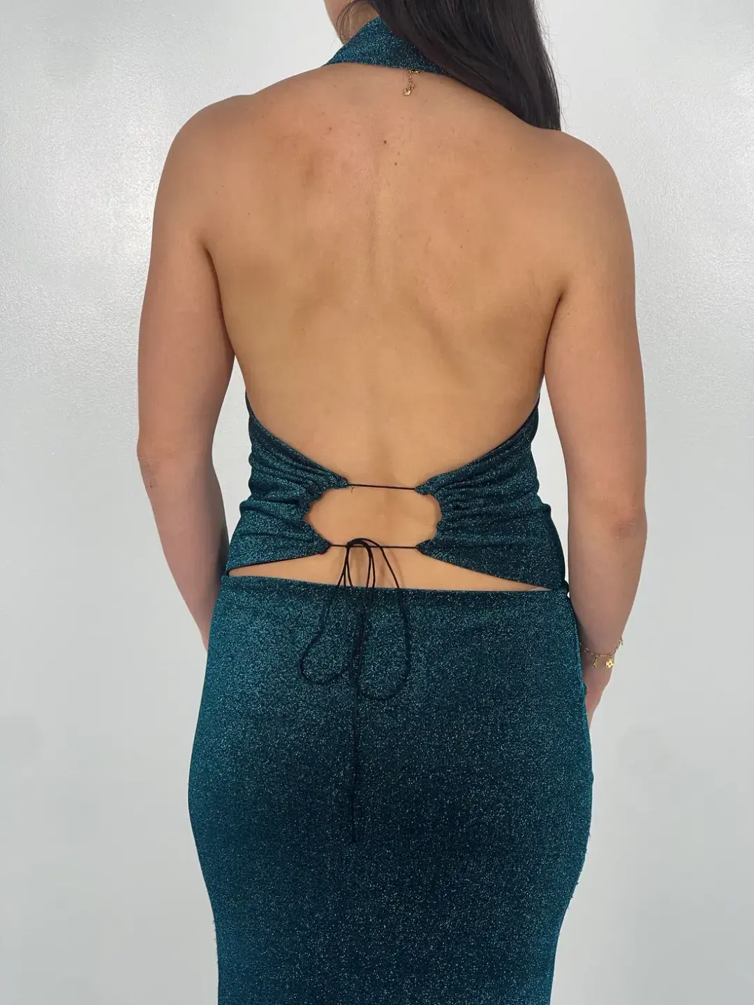 Deconduarte Jade Astor Maxi Dress in Jade (Size S/M) for rent on The Volte - main image