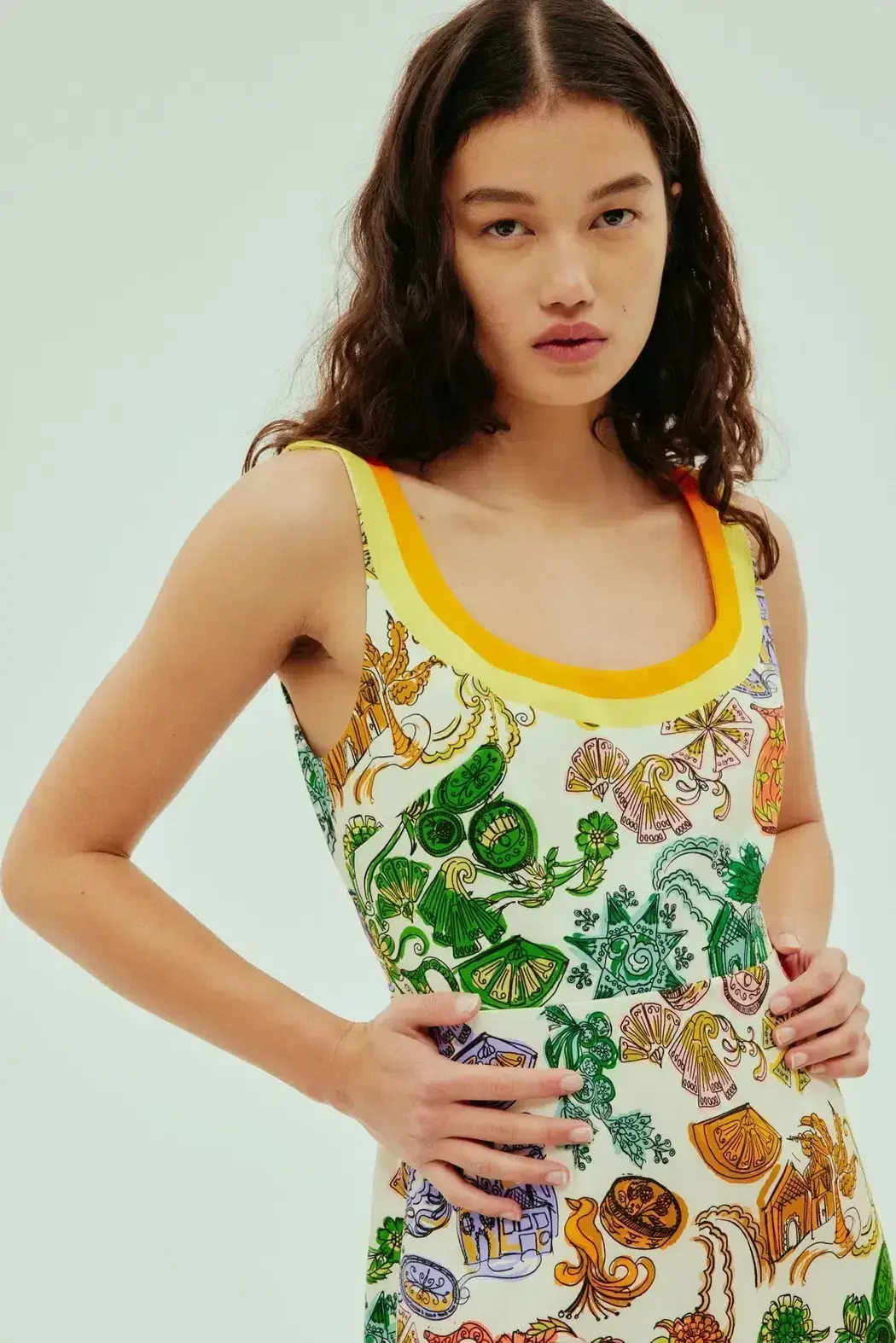 Alemias Fiesta Mini Dress Print Size 12 - Image 2